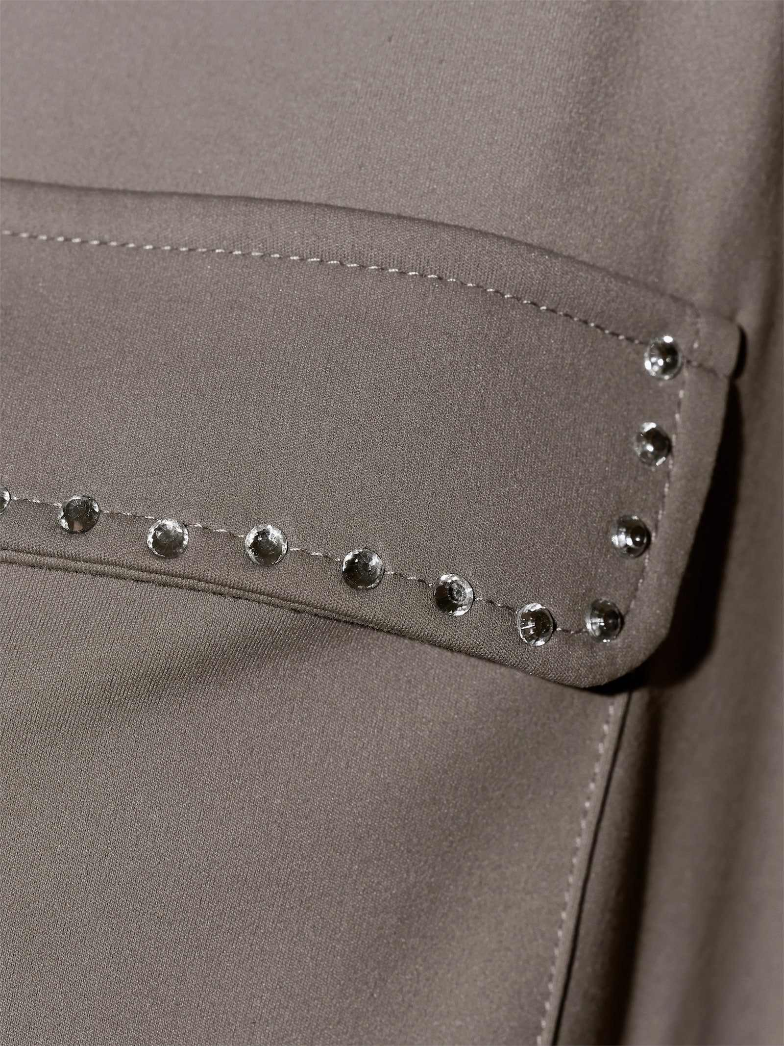 Polokleid in lässiger Form - taupe