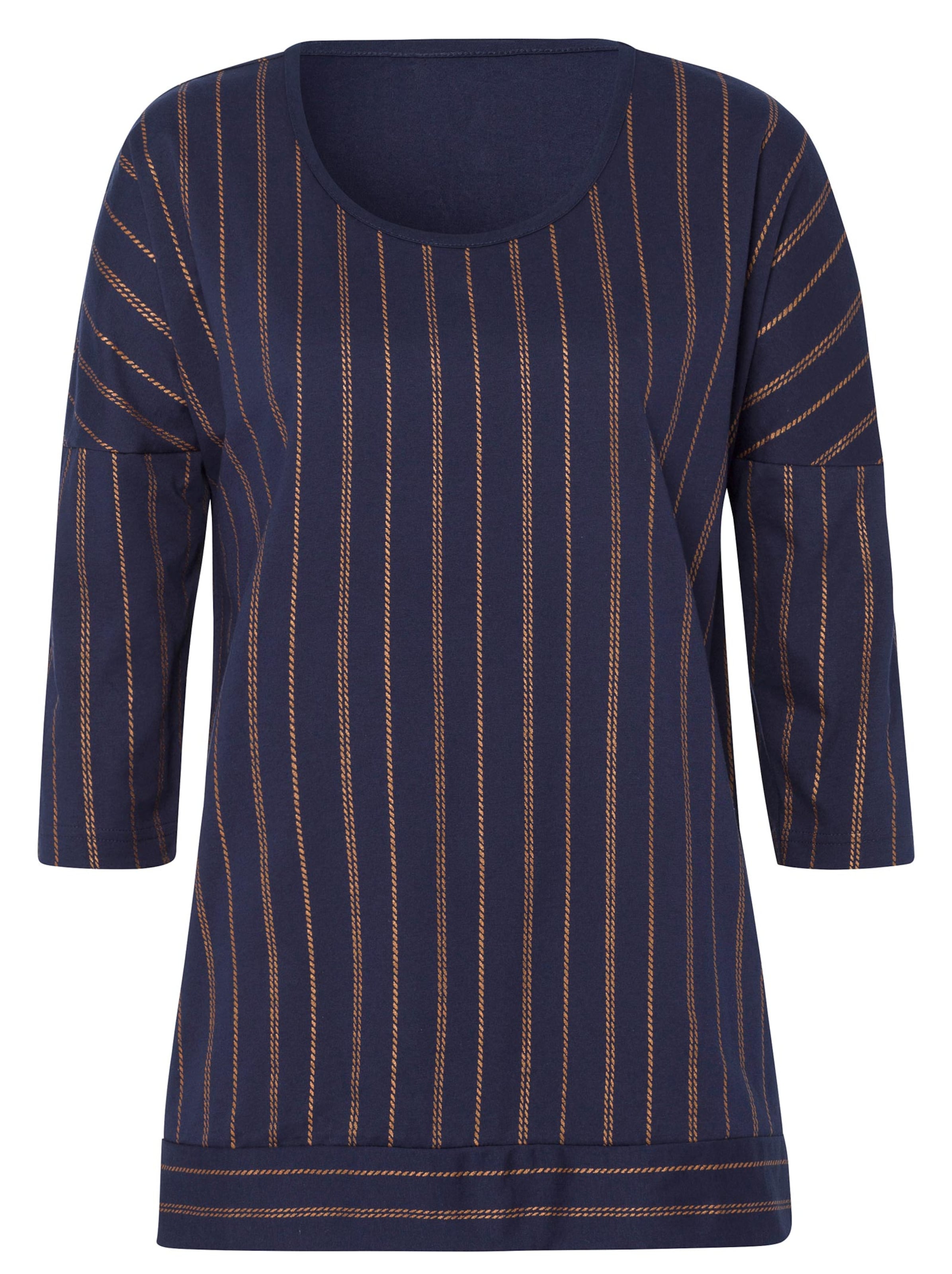 Freizeitshirt - marine-gestreift