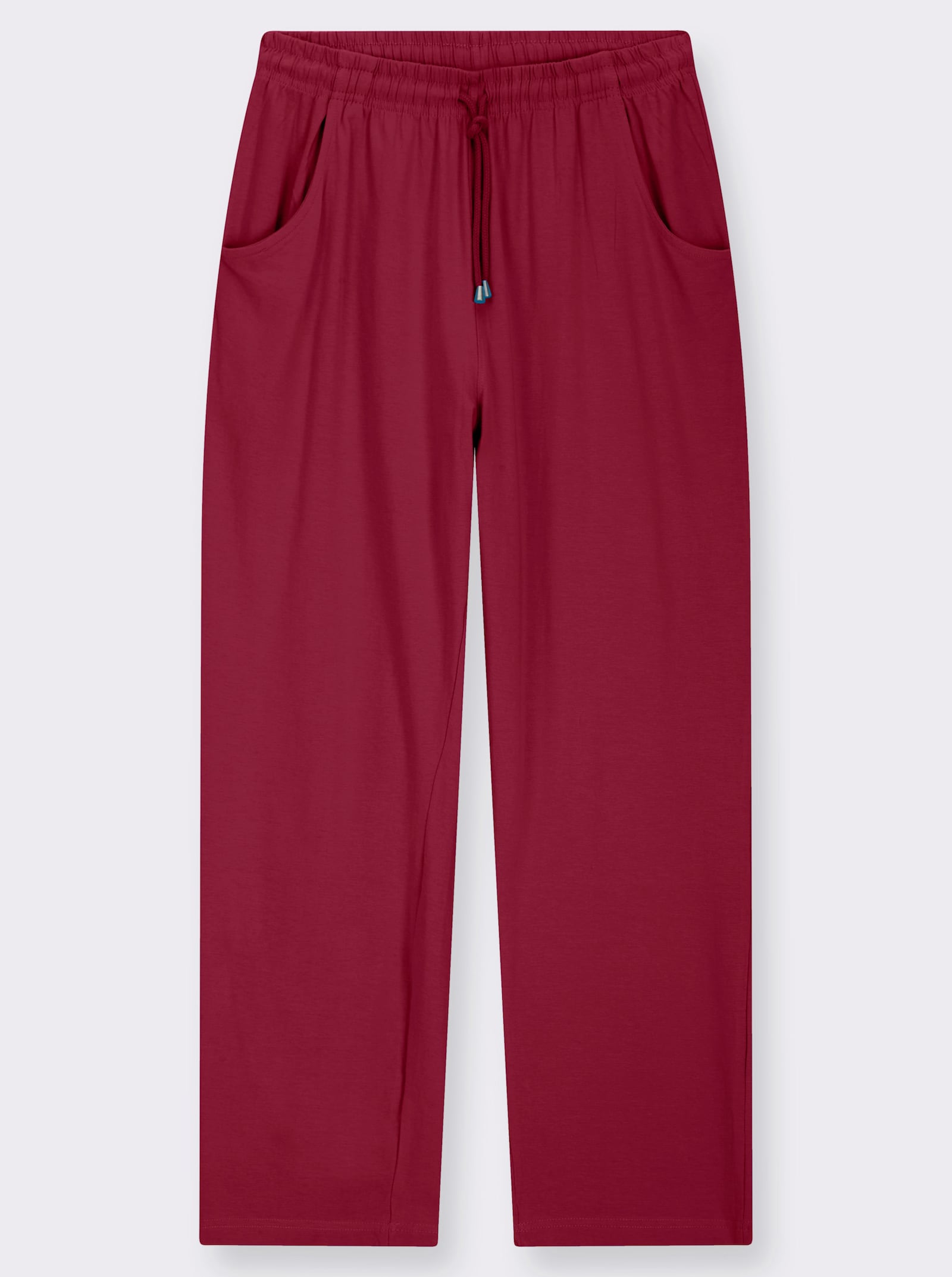Freizeithose mit Kordelzug - bordeaux