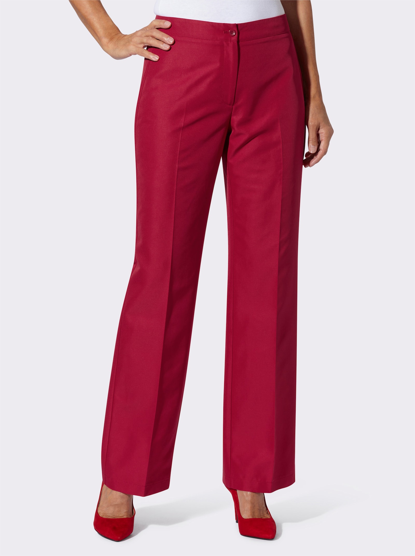 Hose mit weiten Beinen - rot