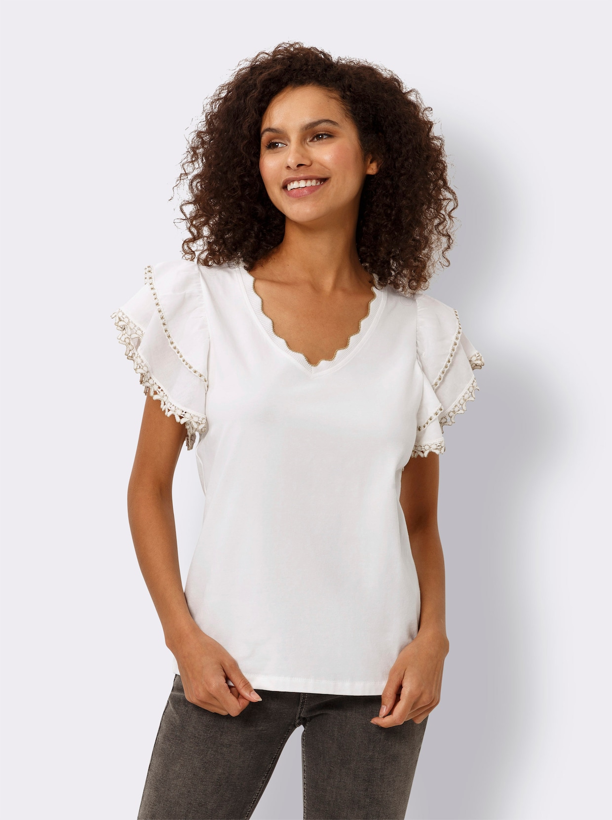heine Shirt met korte mouwen - wit