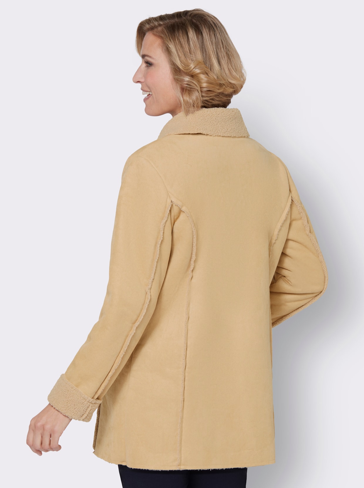 lange jas - beige