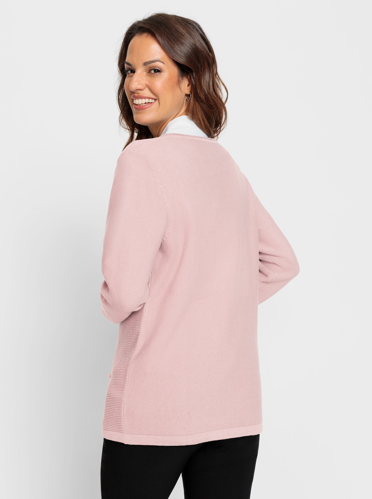 Veste en tricot - rose clair