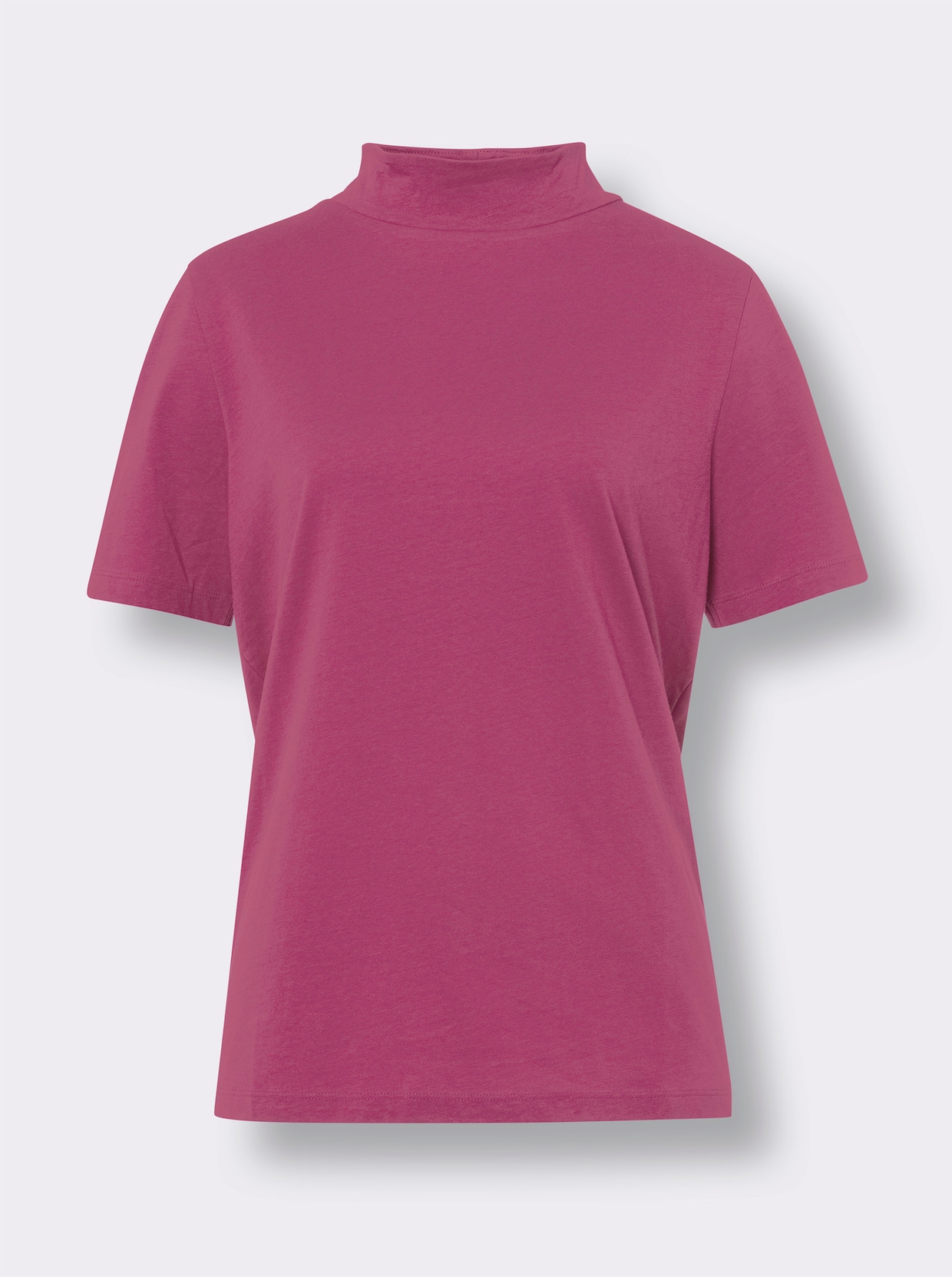 Shirt met opstaande kraag - heide