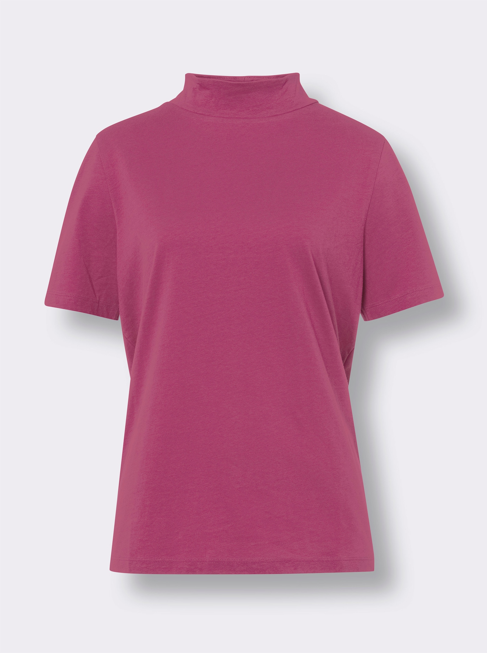 Stehkragenshirt aus reiner Baumwolle - erika