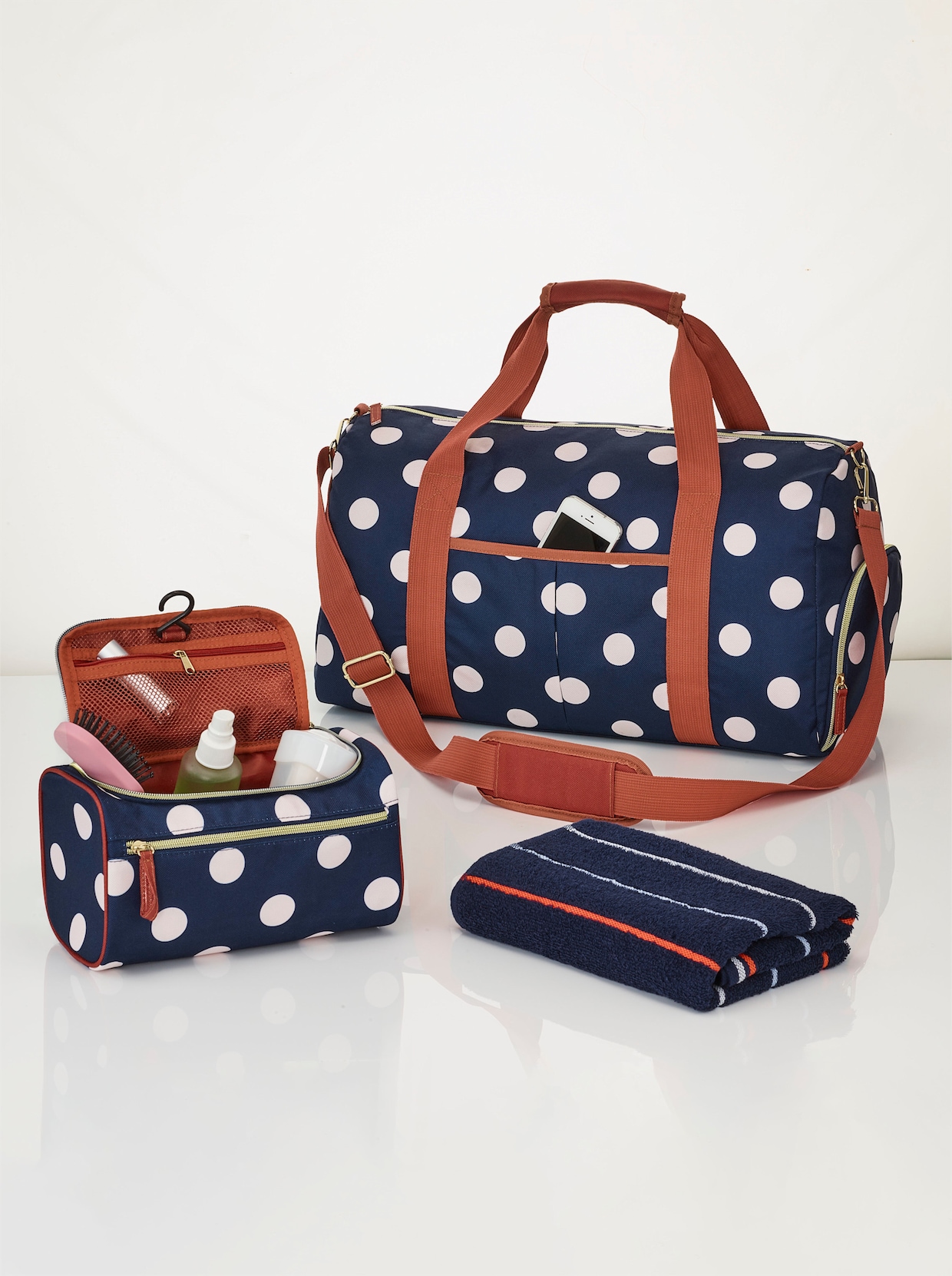 3-tlg. Weekender Set - bleu