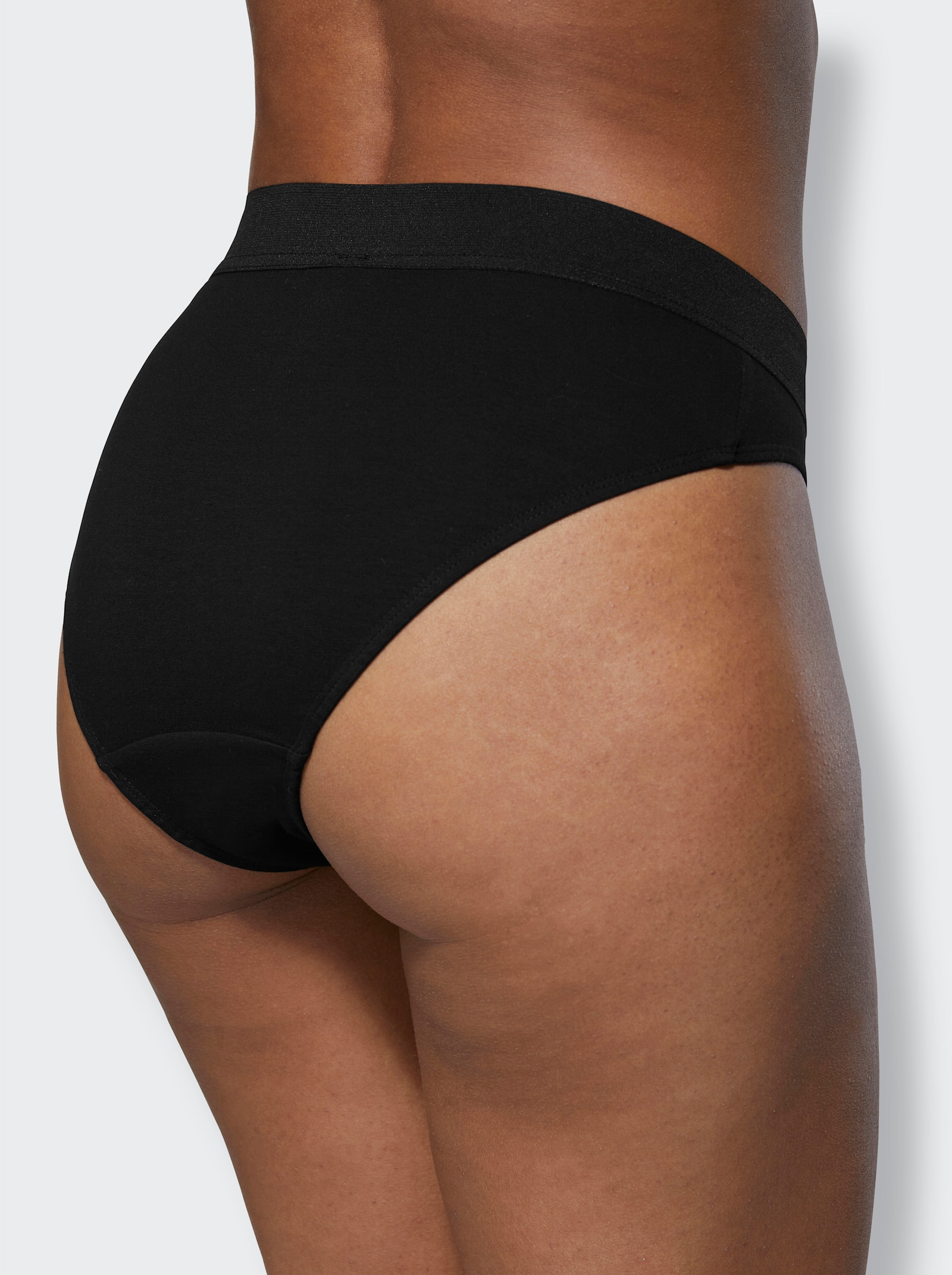 wäschepur Jazzpants in set van 10 - 5x wit + 5x zwart