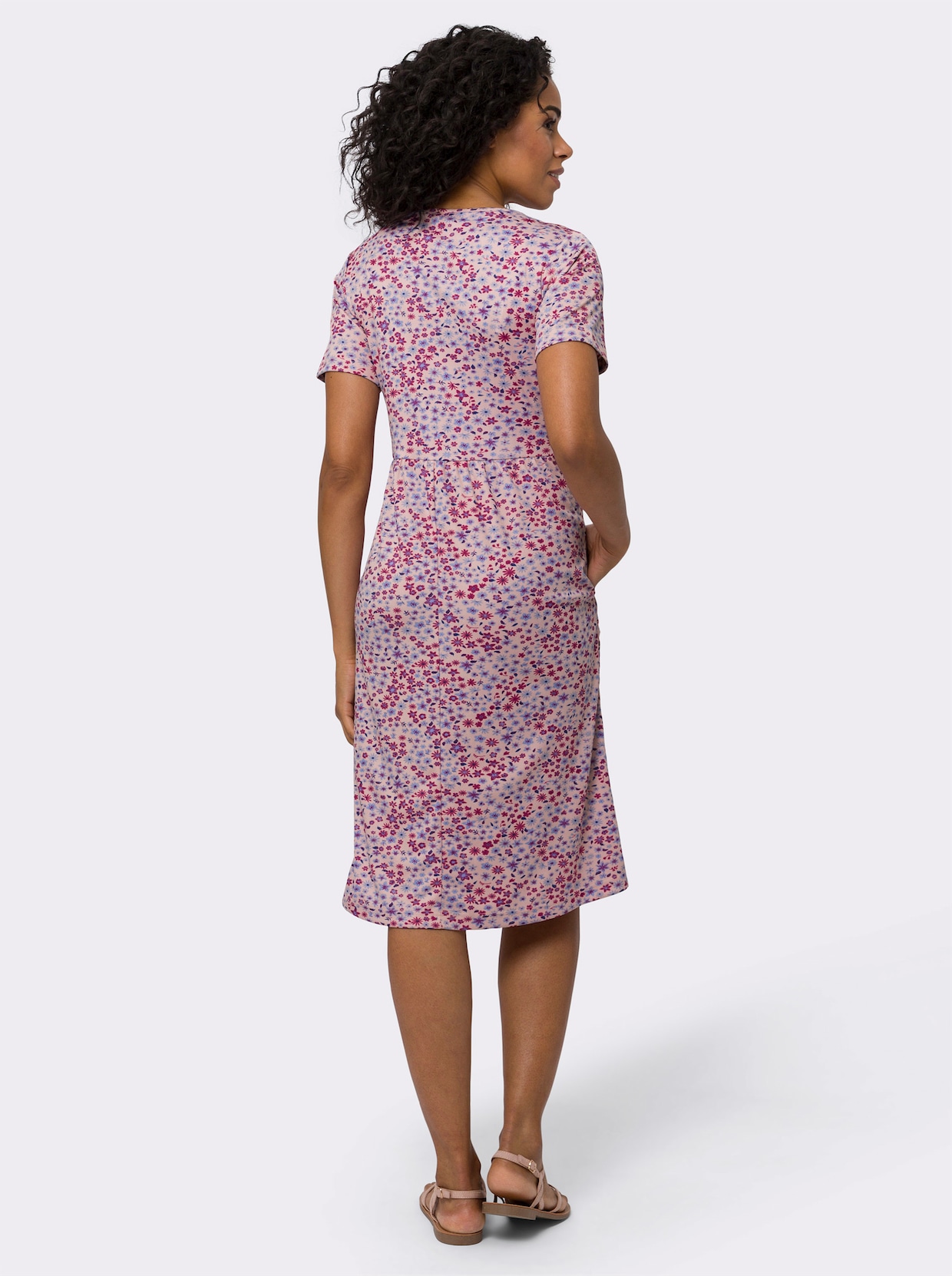 Jerseykleid - puder-erika-bedruckt