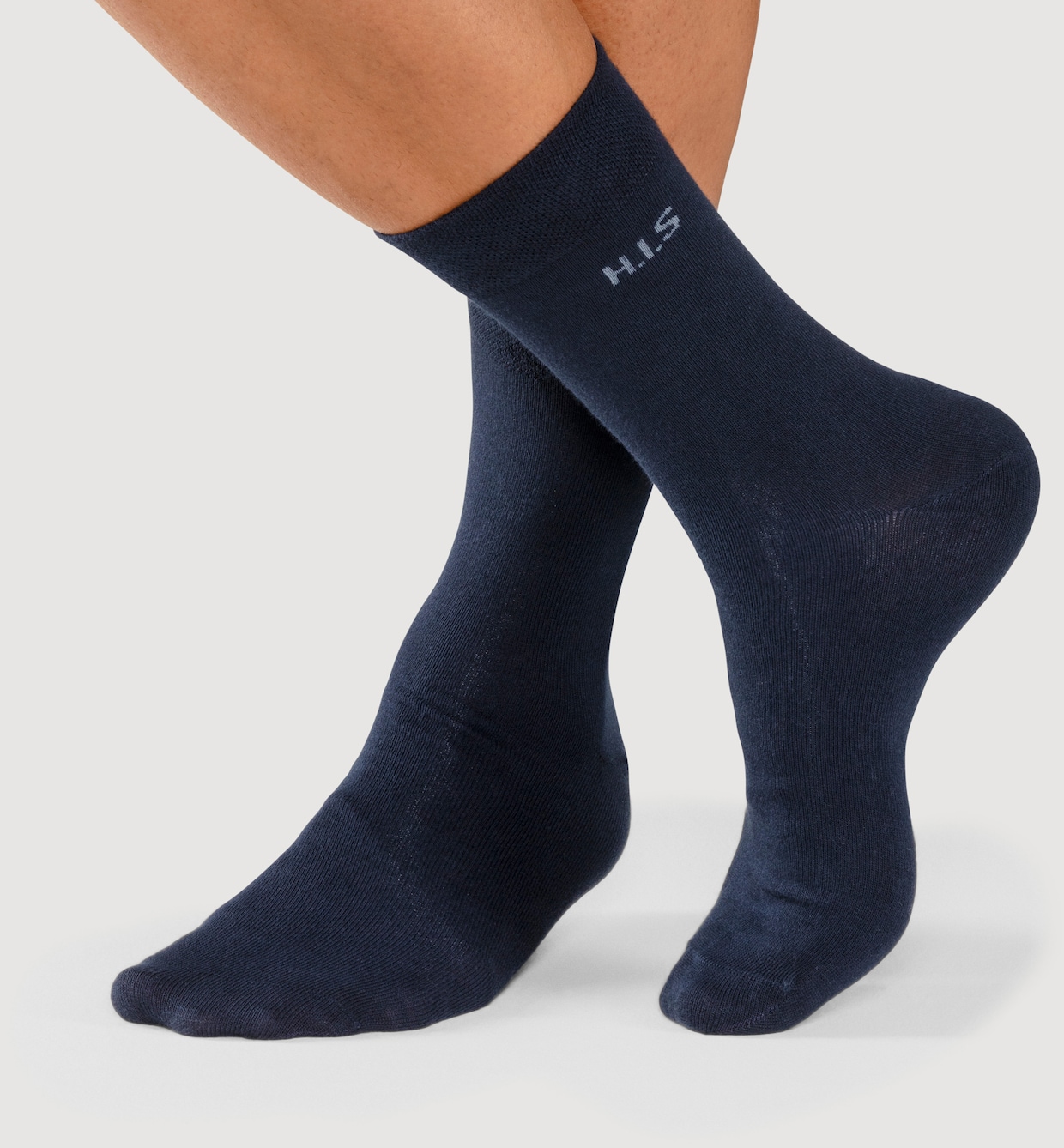 H.I.S Socken - 1x marine, 1x jeansblau-meliert, 1x jeans-meliert, 1x hellblau-meliert