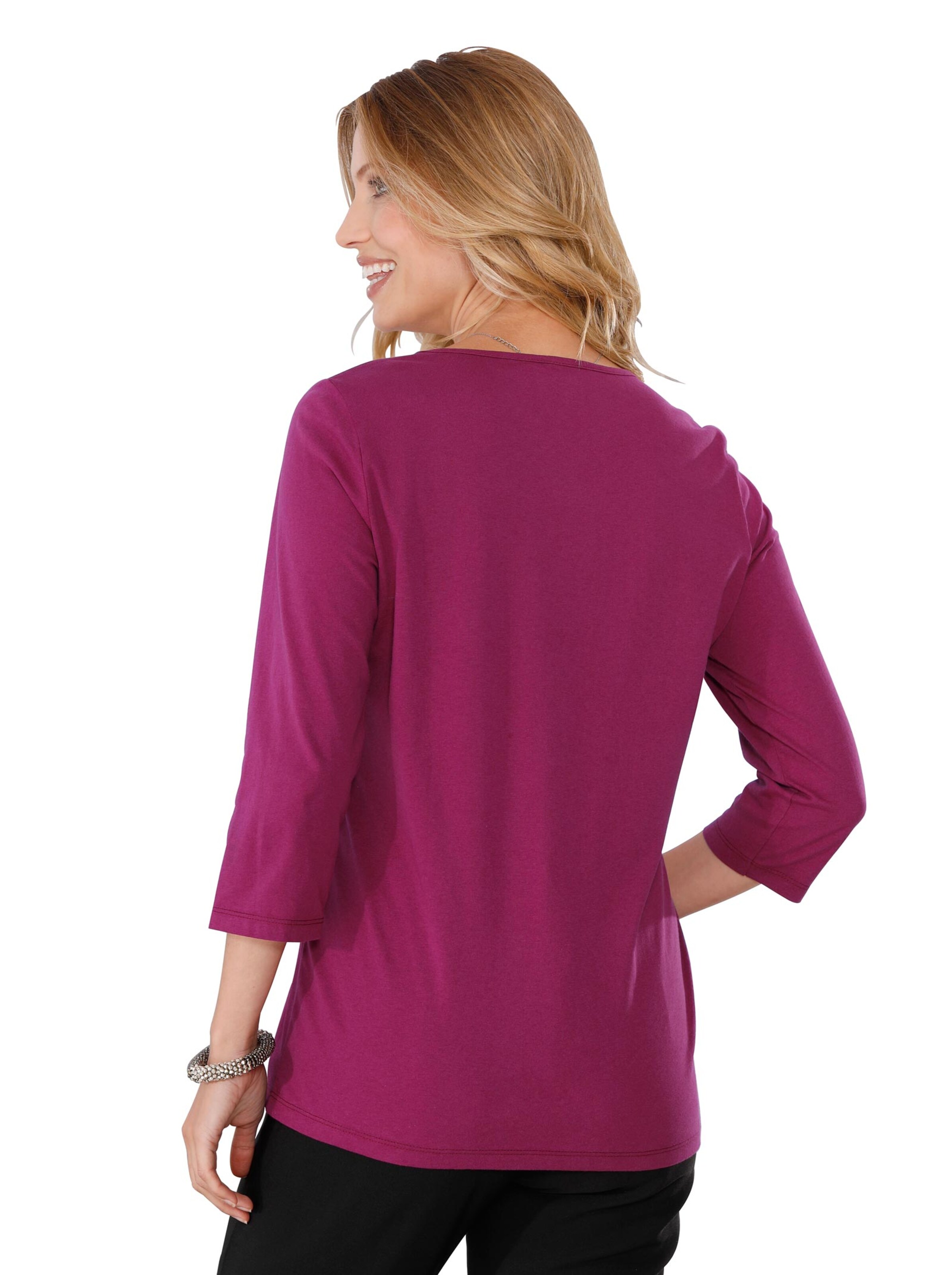Shirt - fuchsia-bedruckt