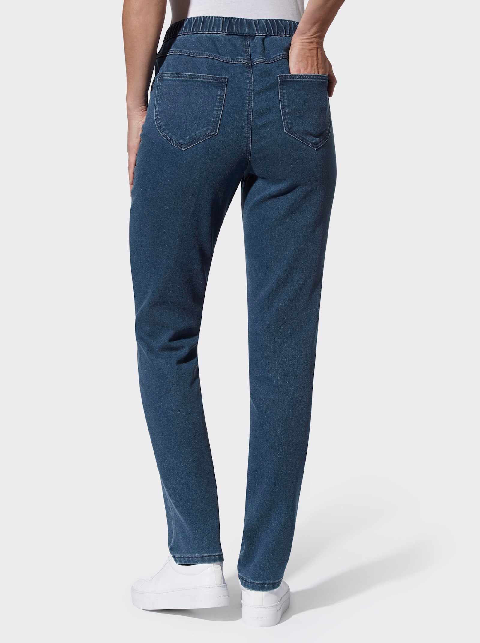 Comfortjeans in subtiele wassing - blue-stonewashed