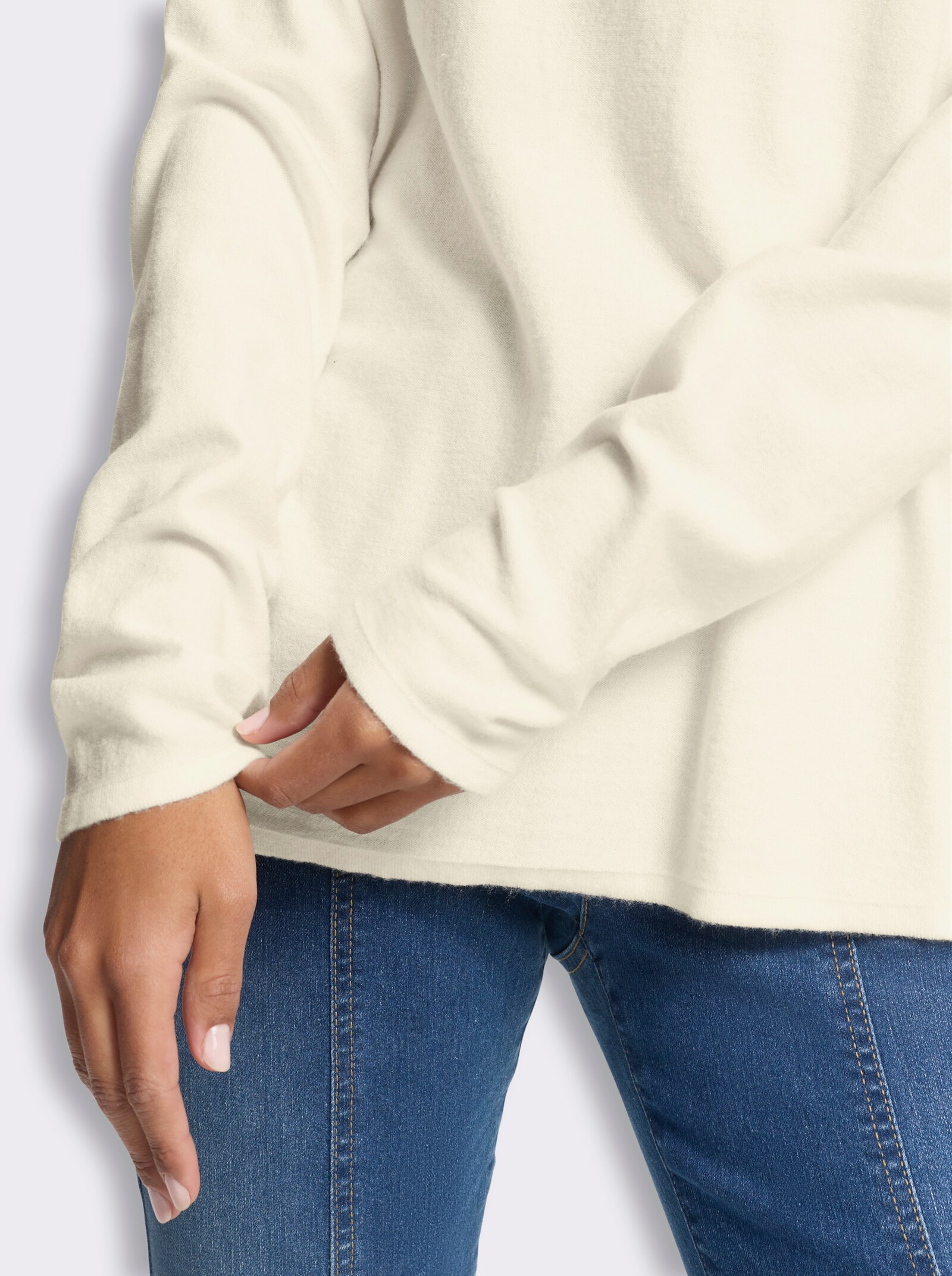 heine Stehkragenpullover mit Langarm - champagner