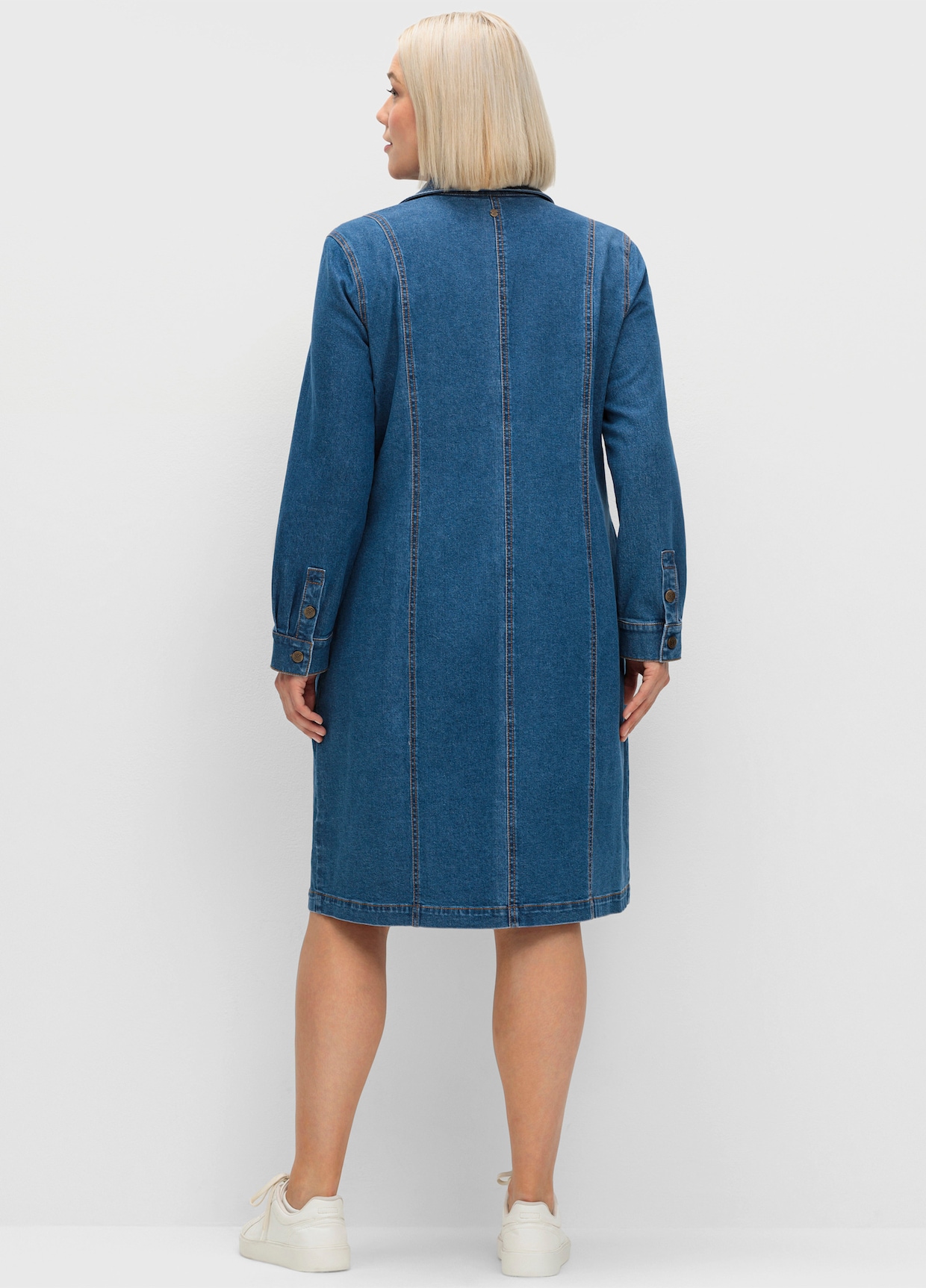 sheego Jeansjurk - blue denim