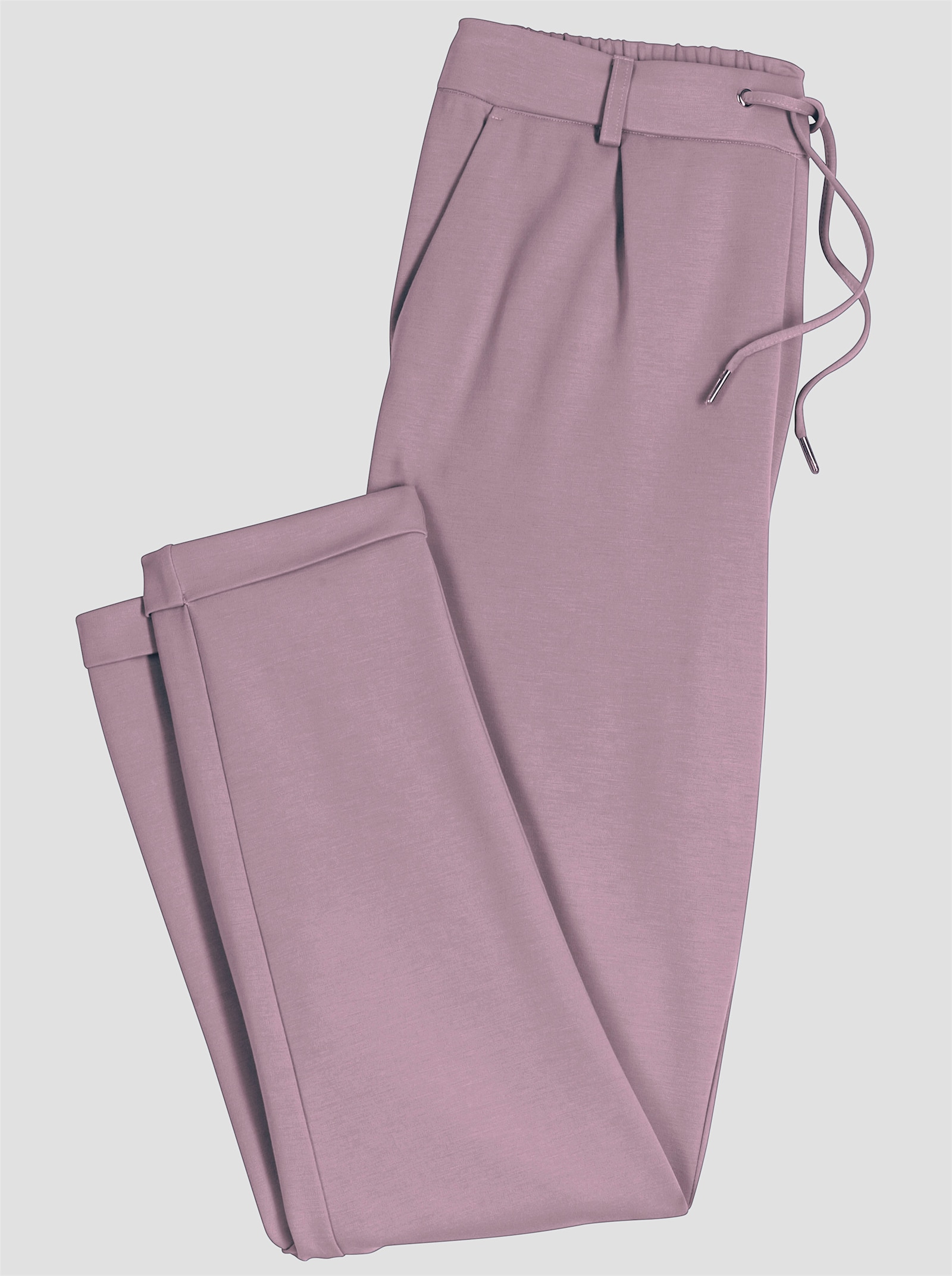 Jogpants van interlock - mauve