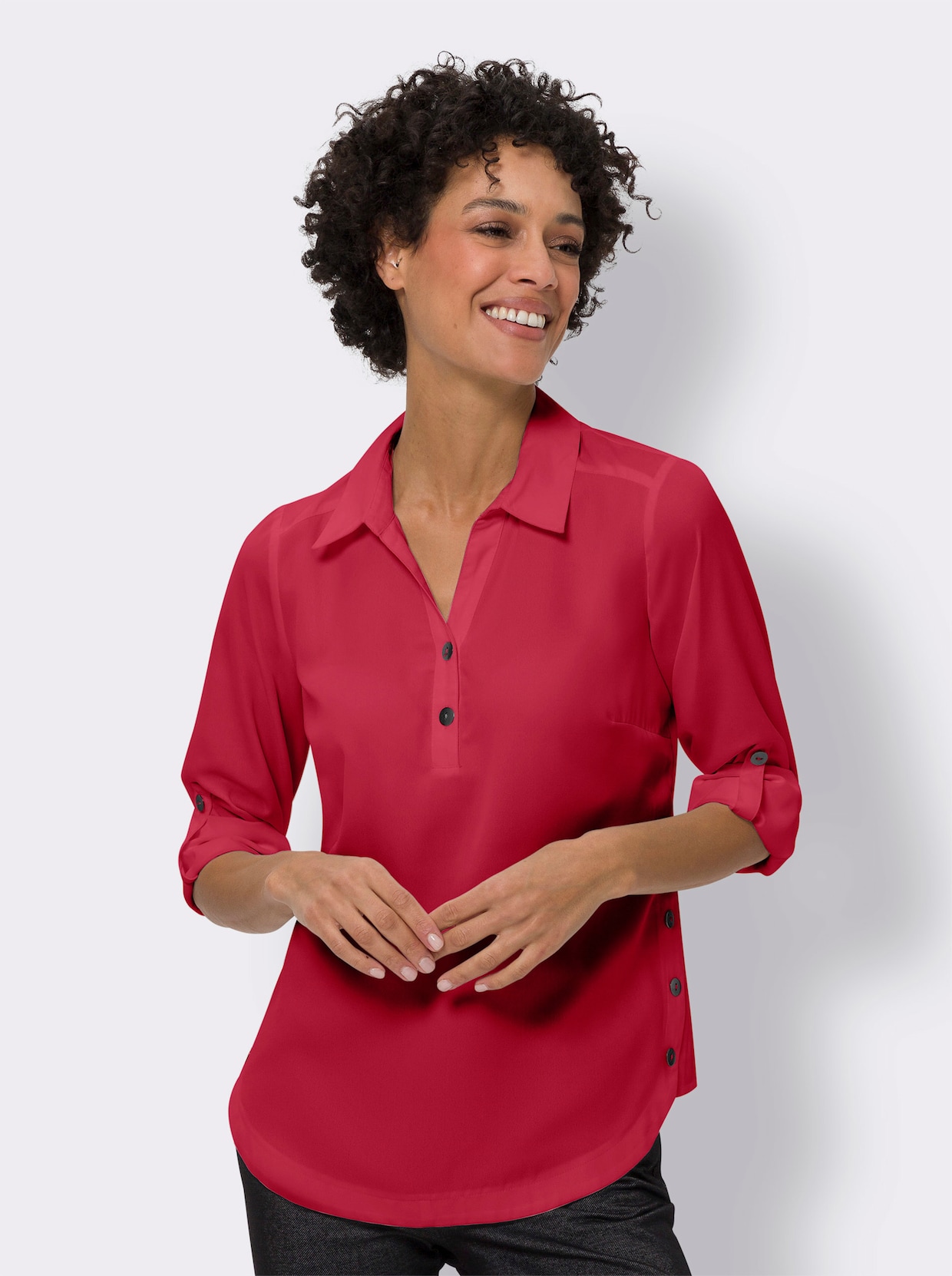 Comfortabele blouse - rood