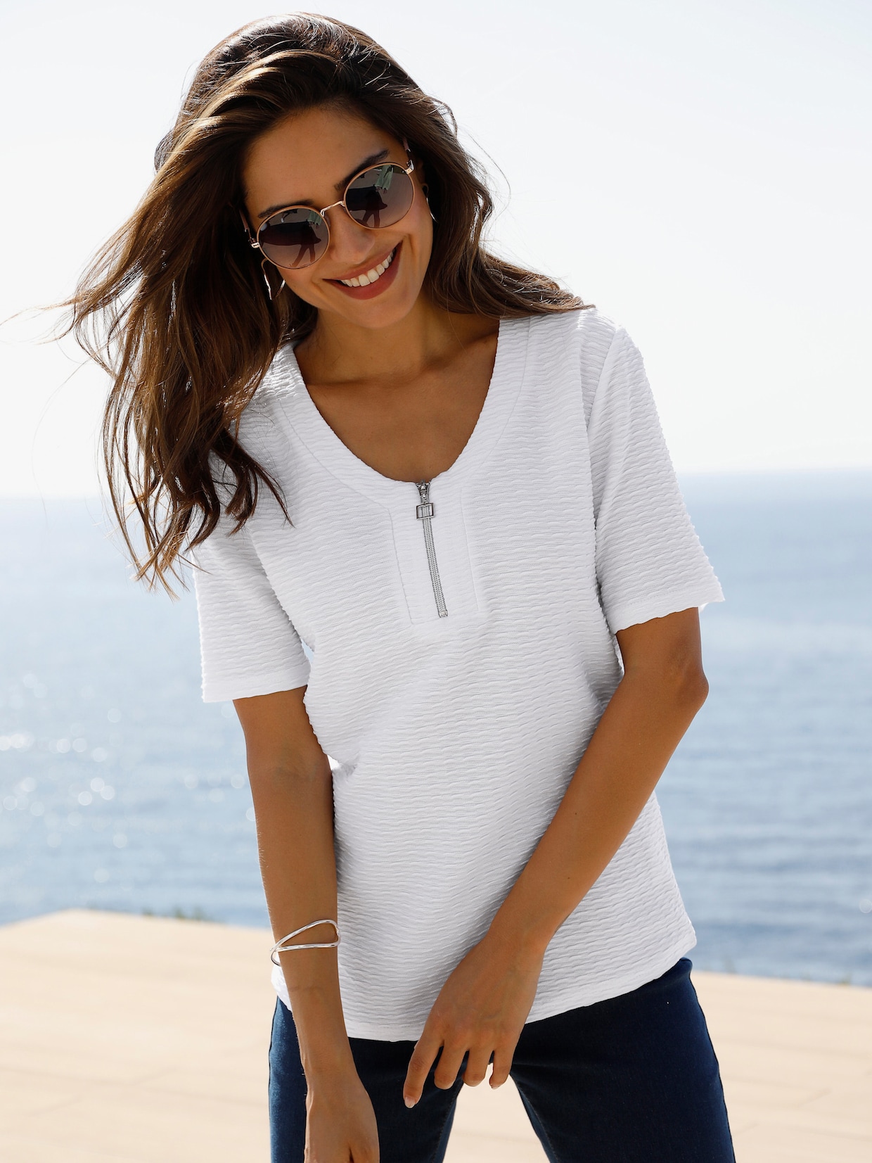 Shirt met korte mouwen - wit