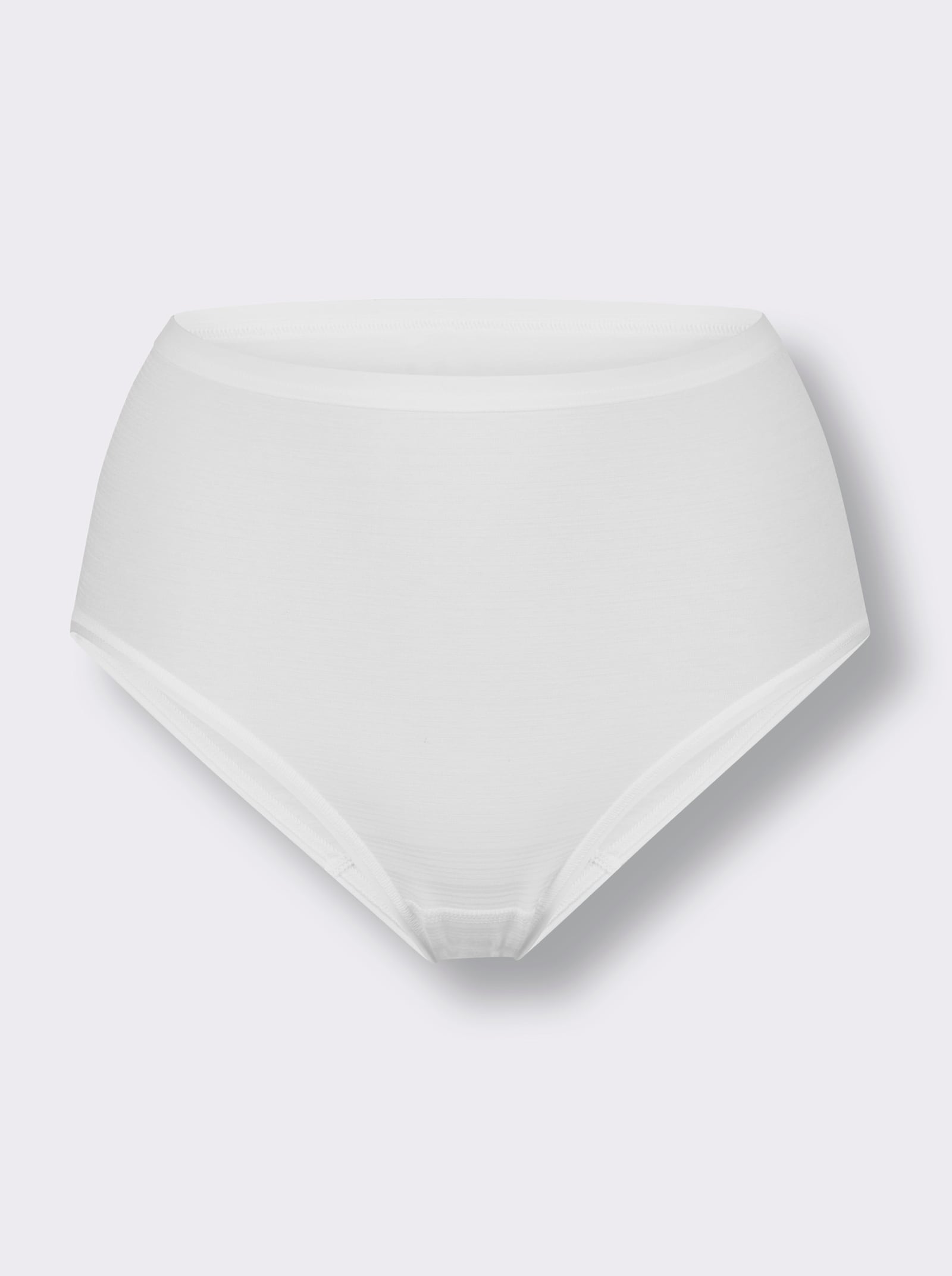 Hüftslip in dezenter Ringel-Optik - weiß