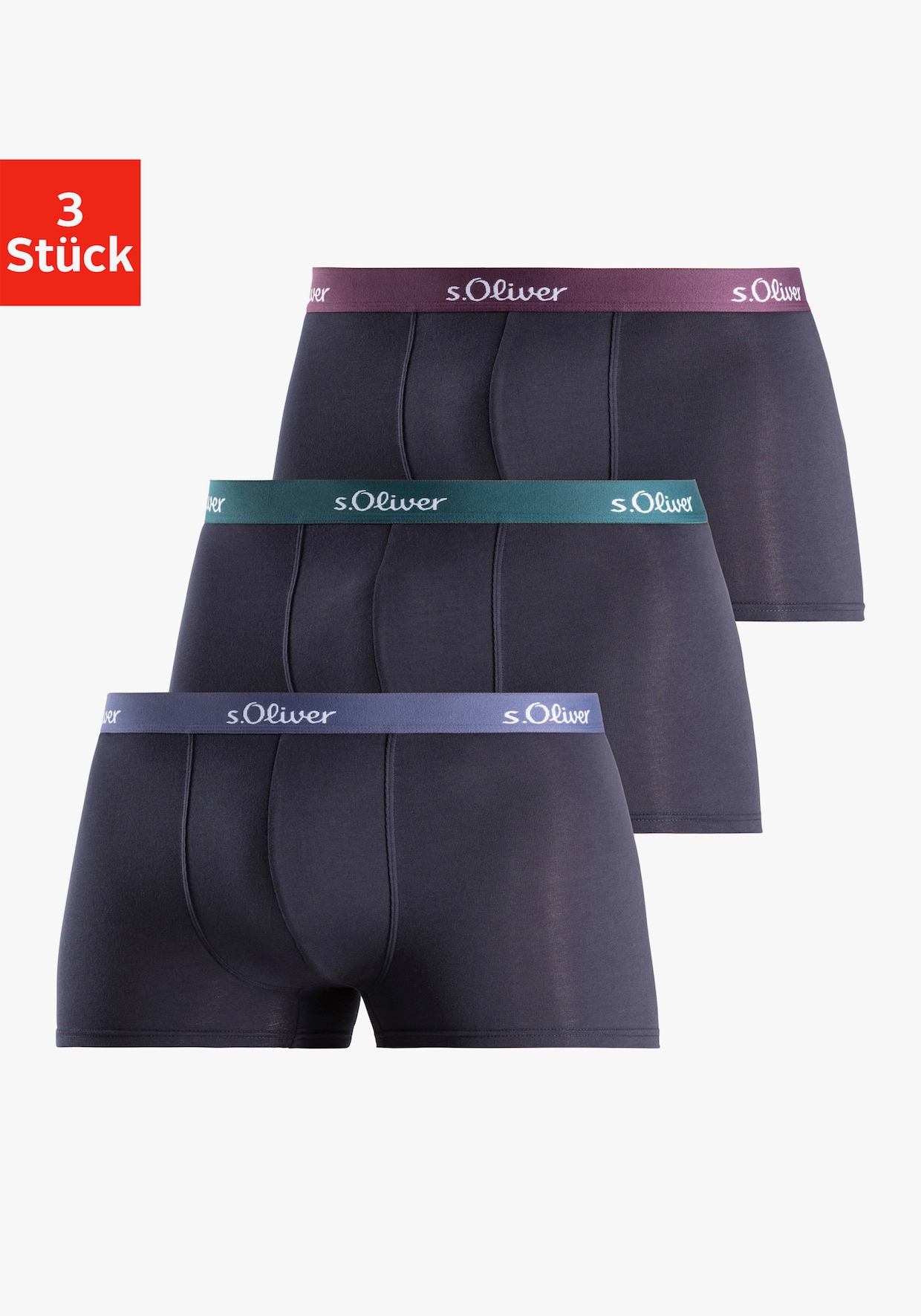 s.Oliver Boxer - navy/blauw / navy/aubergine / navy/petrol