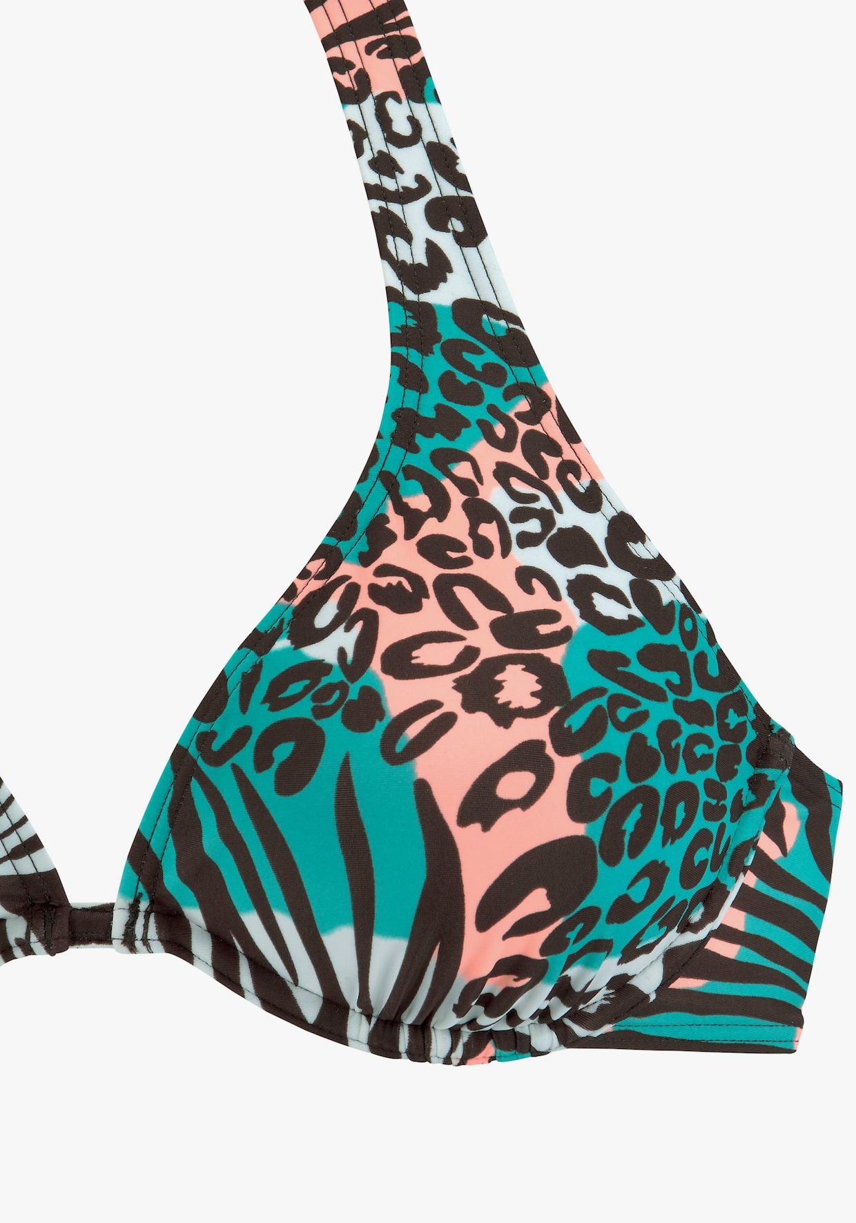 Venice Beach Beugelbikinitop - turquoise geprint