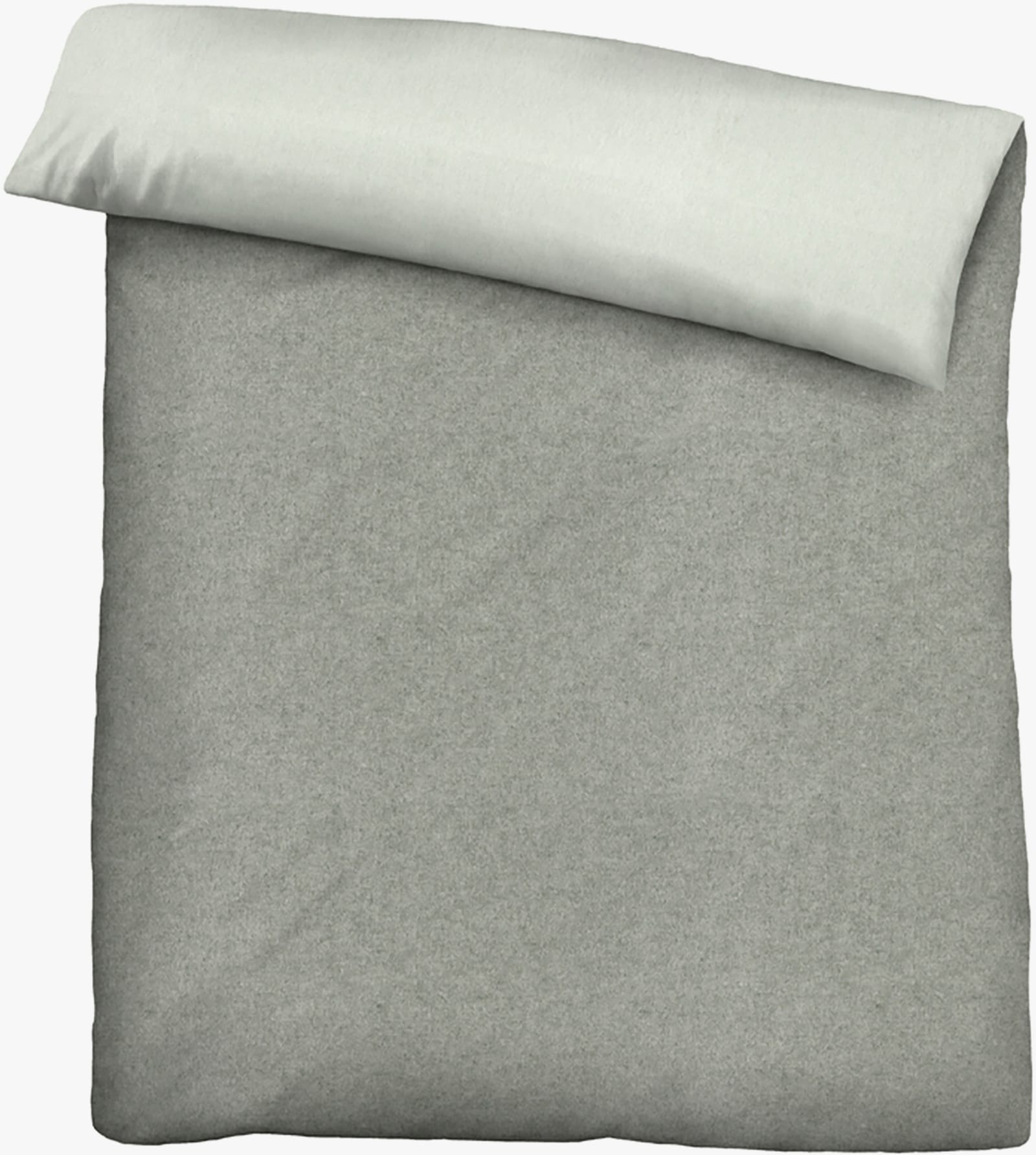 Biberna Bettwäsche - hellgrau-grau