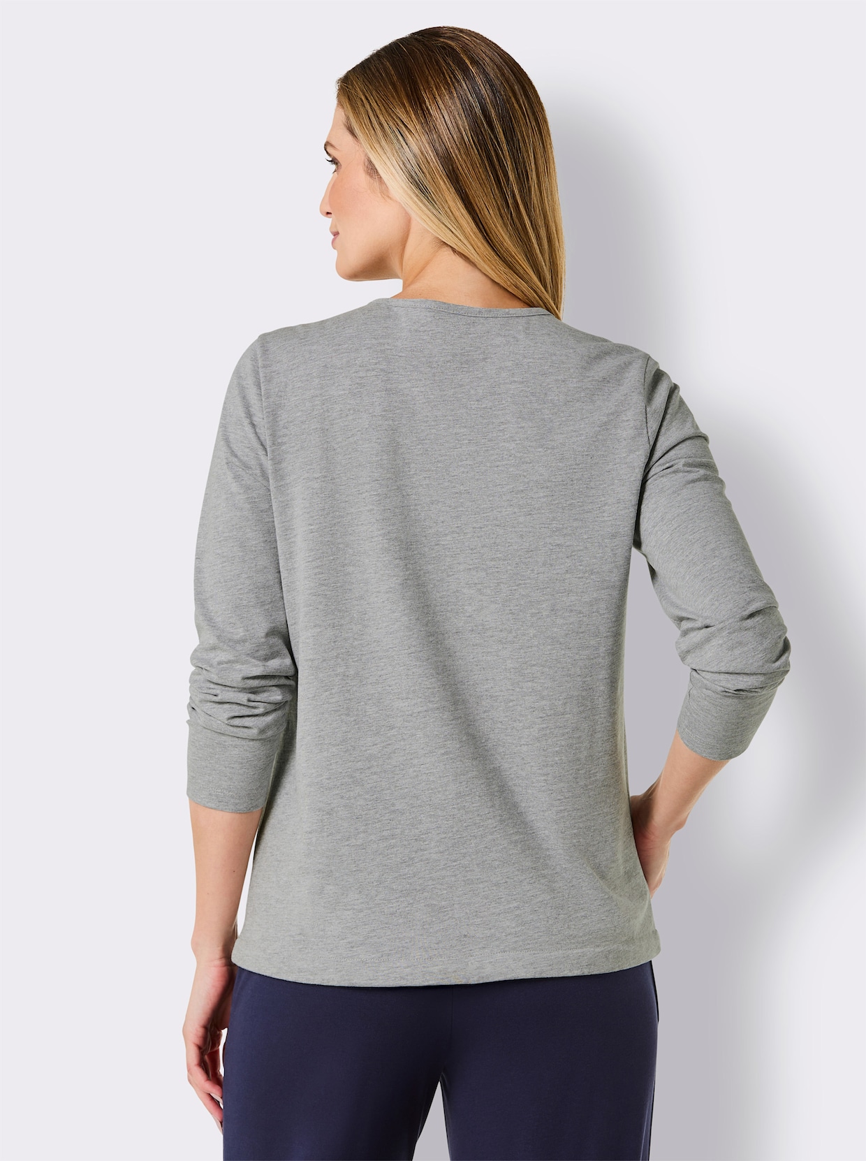 feel good Shirt - grijs gemêleerd