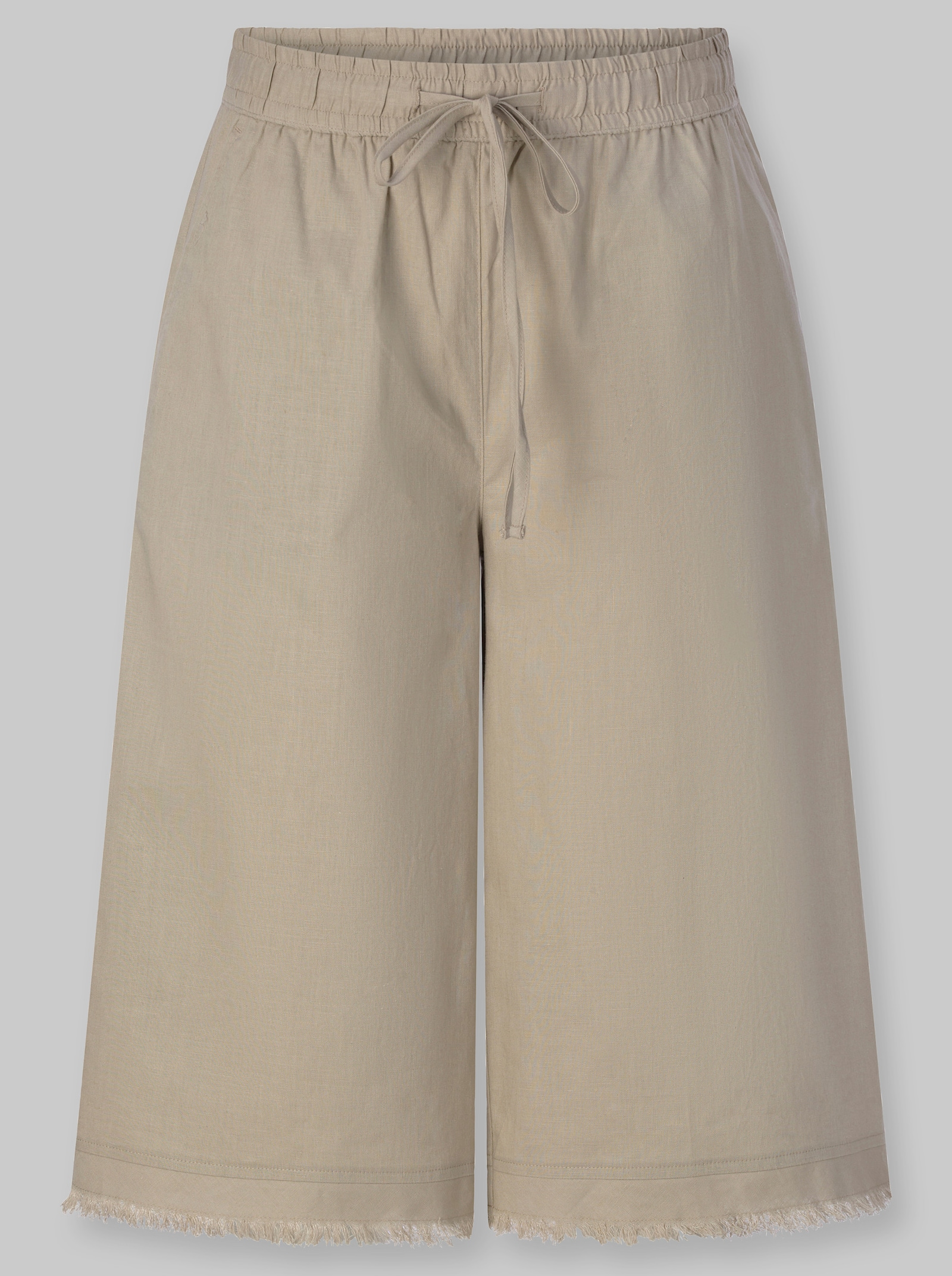 heine Shorts mit Fransen - sesam