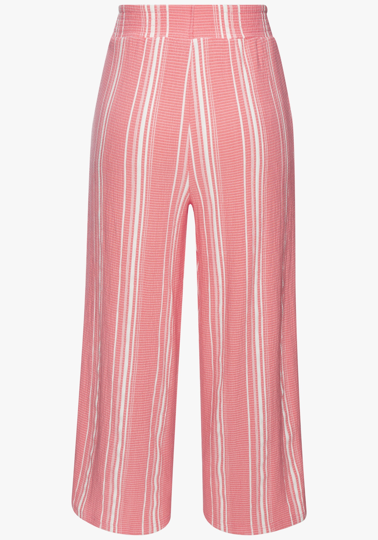 LASCANA Pantalon 7/8 - koralle-weiß gestreift