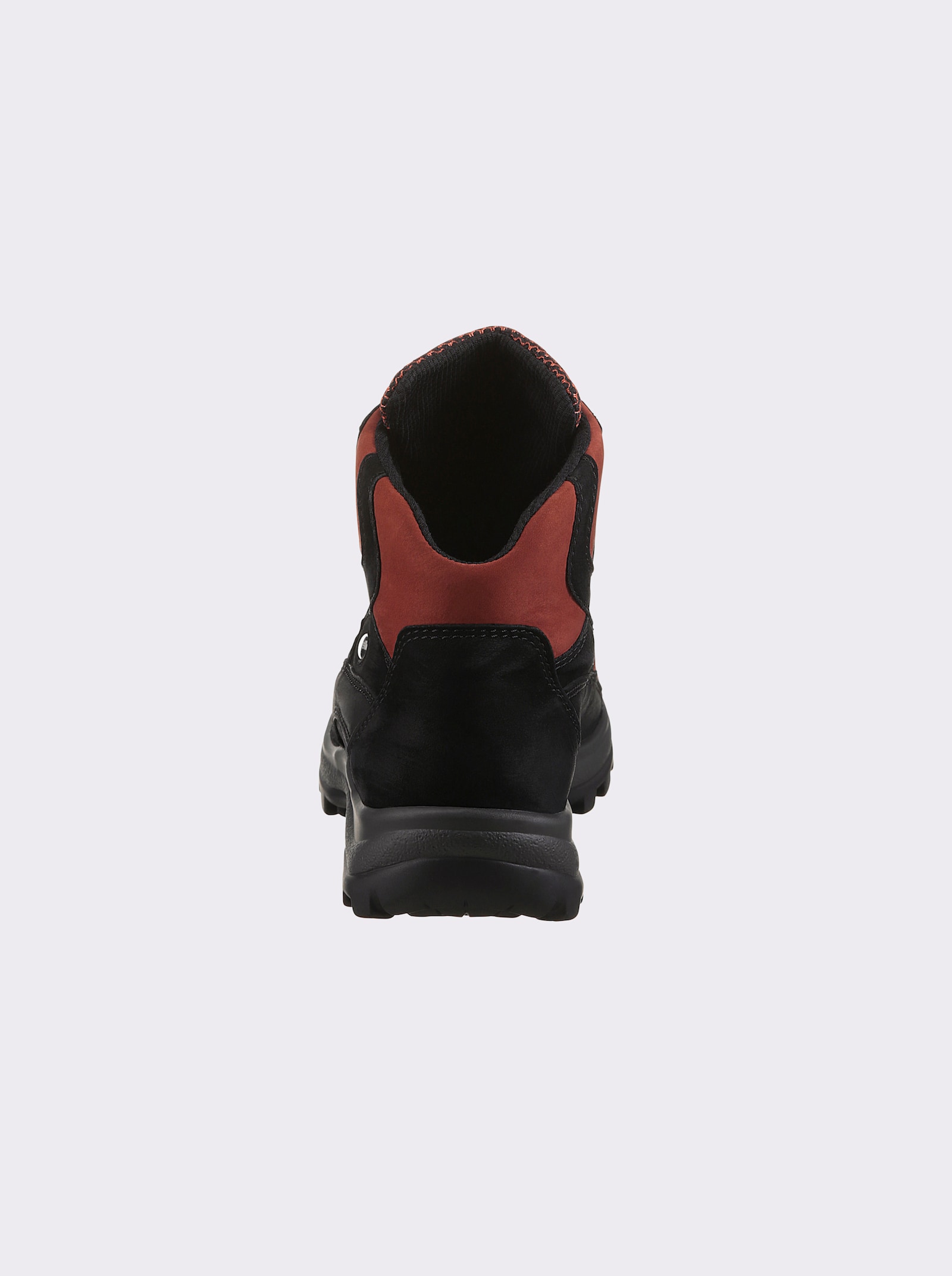 Waldläufer Stiefelette wind- und wasserabweisendes Material - schwarz-rot