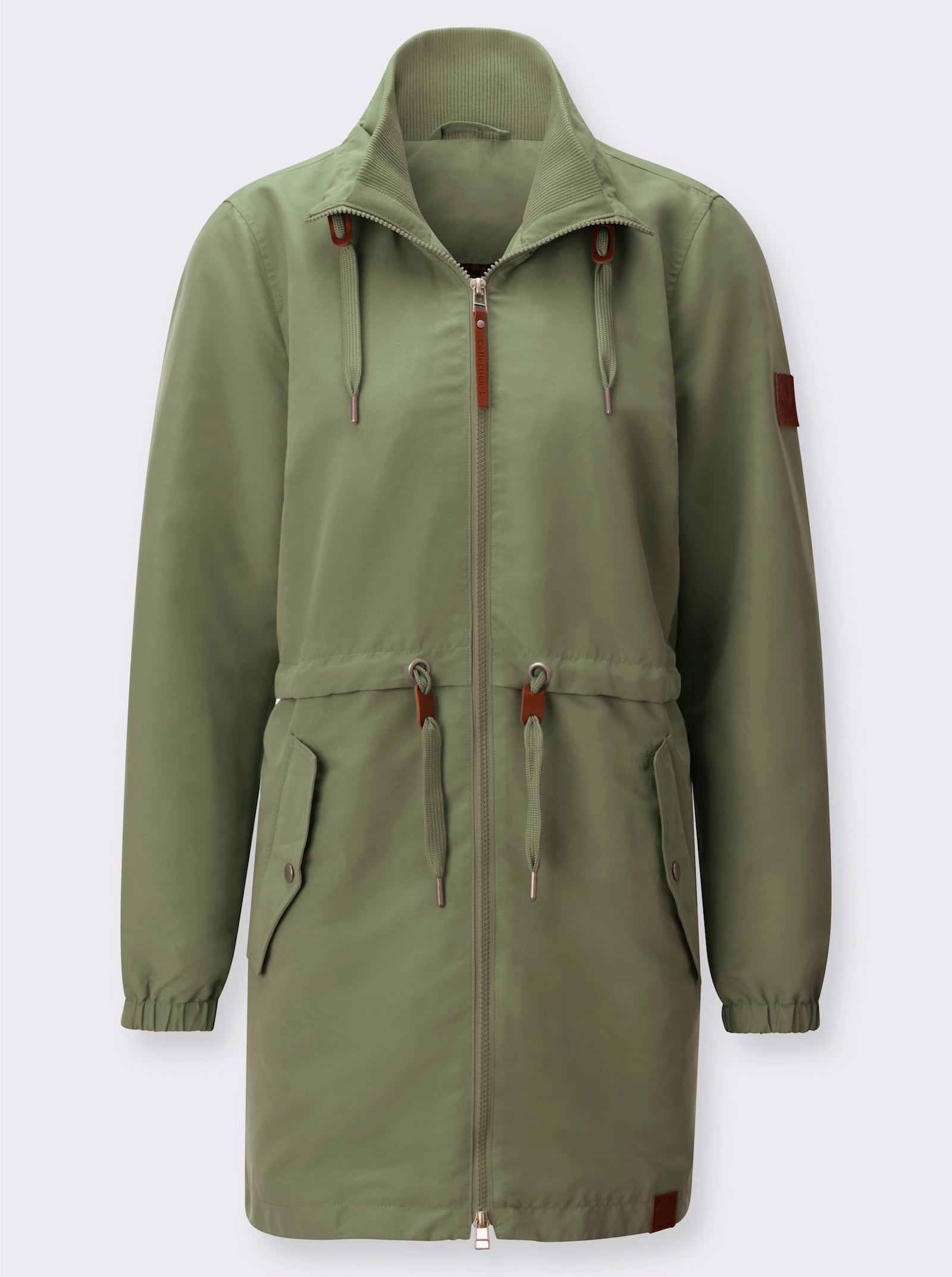 Parka mit 2-Wege-Reissverschluss - khaki