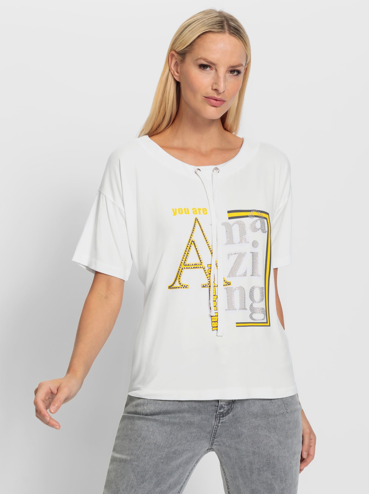 heine T-shirt à encolure ronde - blanc