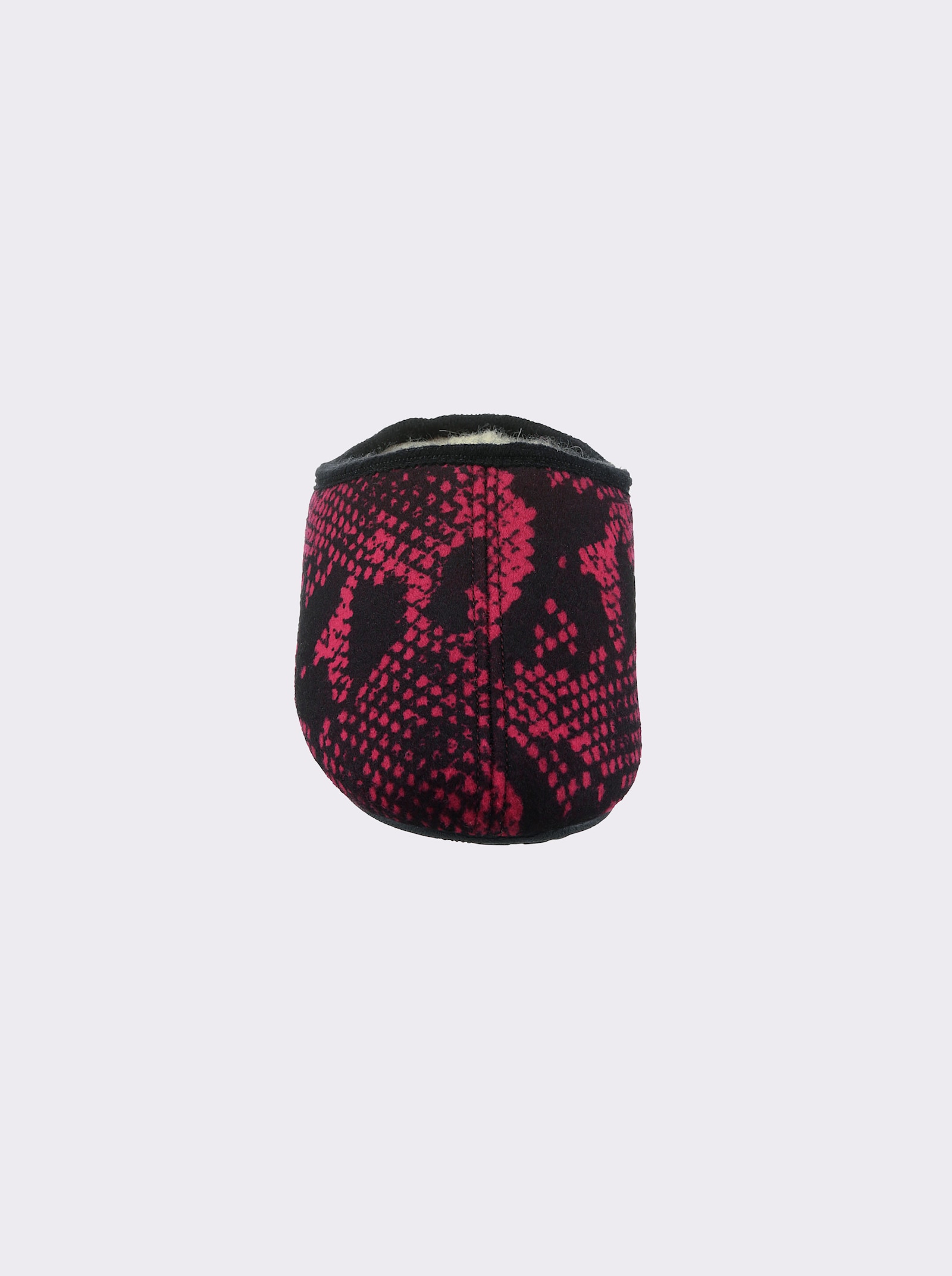 Pantoffel mit Reptil-Muster, wärmend - pink