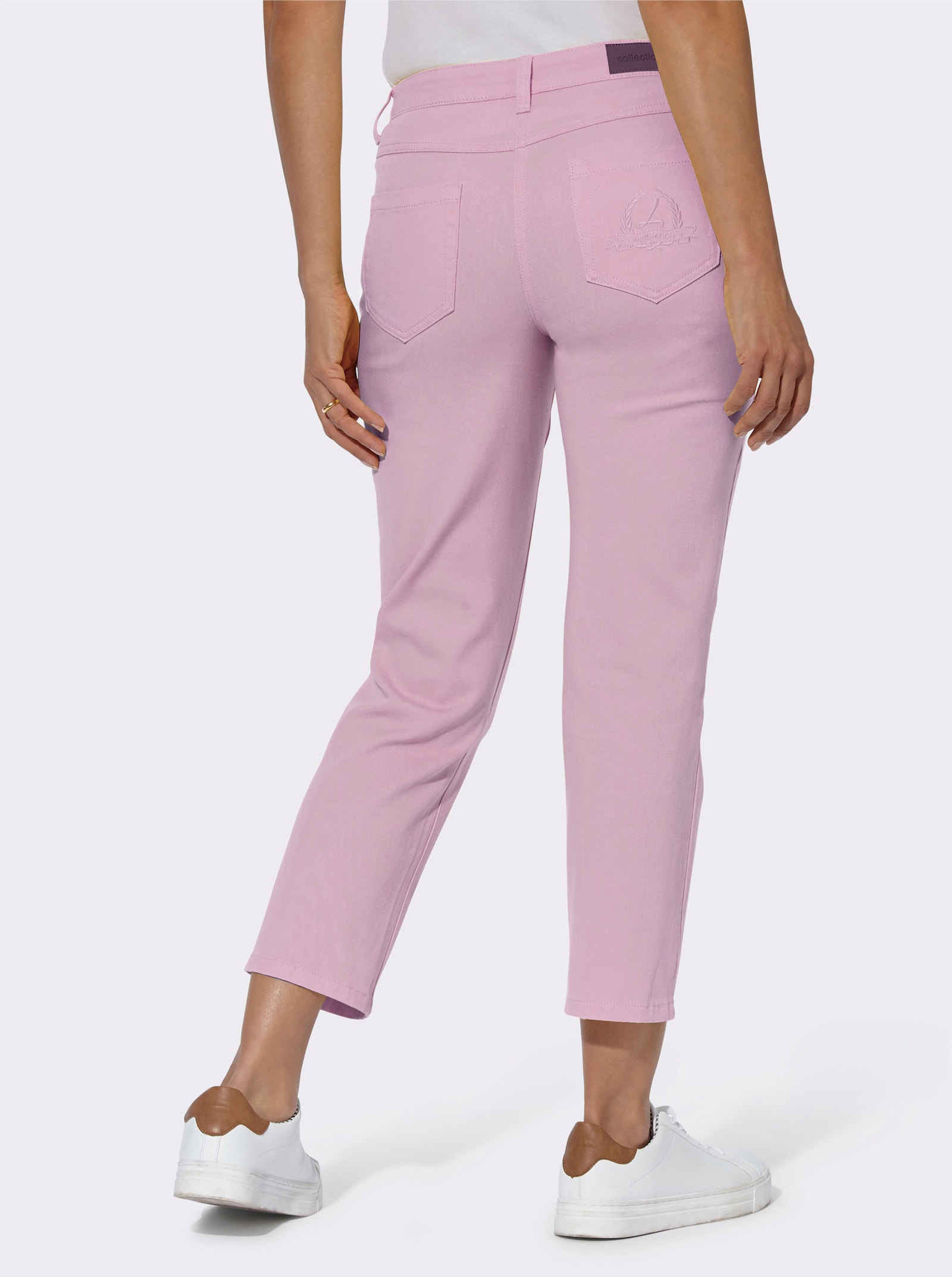 7/8-broek met stretch - roze
