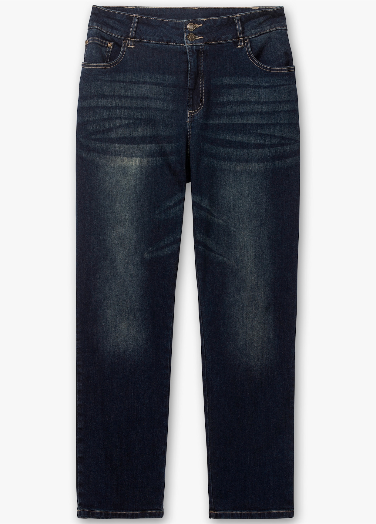 Jeans mit Nieten an den Taschen - dark blue