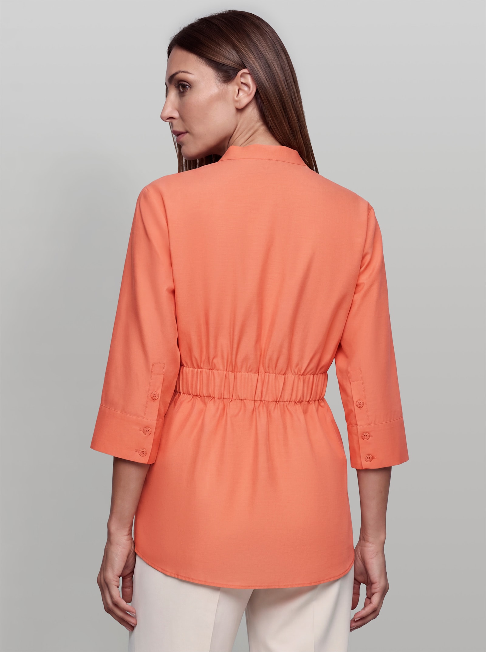heine Blusenjacke mit Bindeband - papaya
