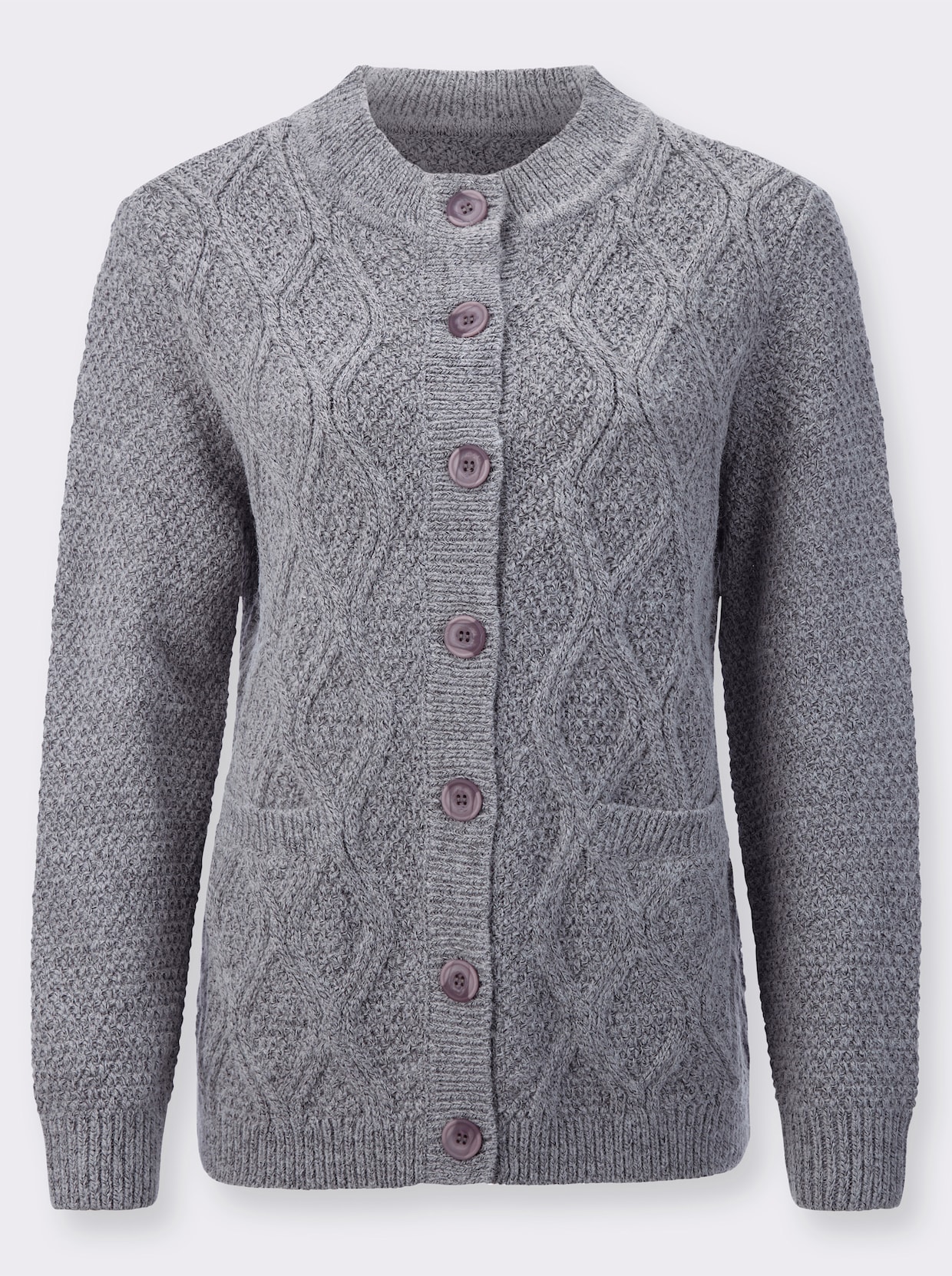 Vest - steengrijs/gemêleerd