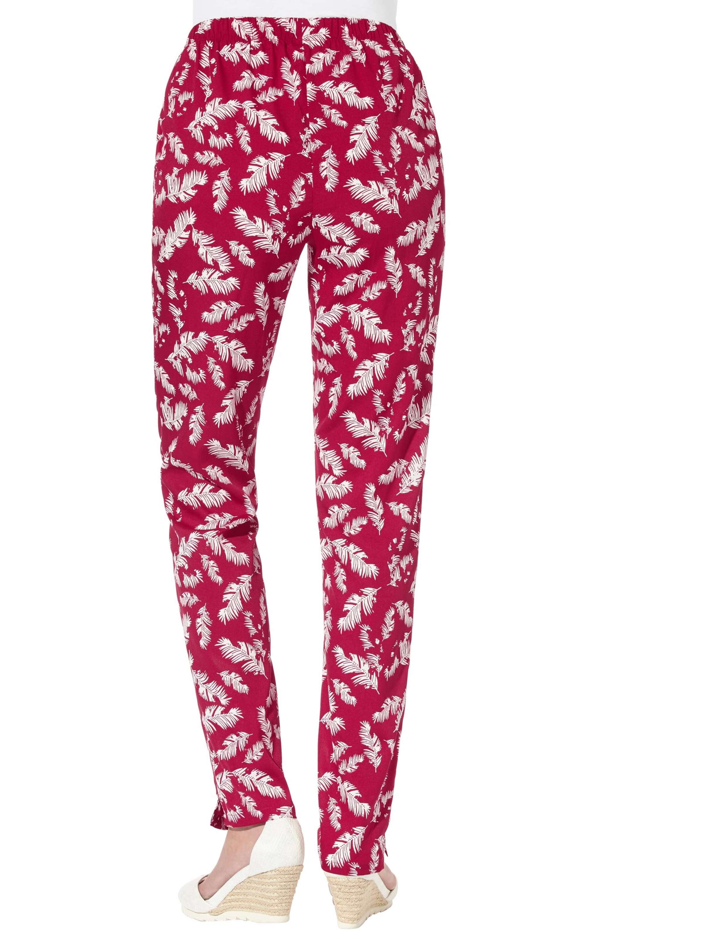 Hose - bordeaux-gemustert