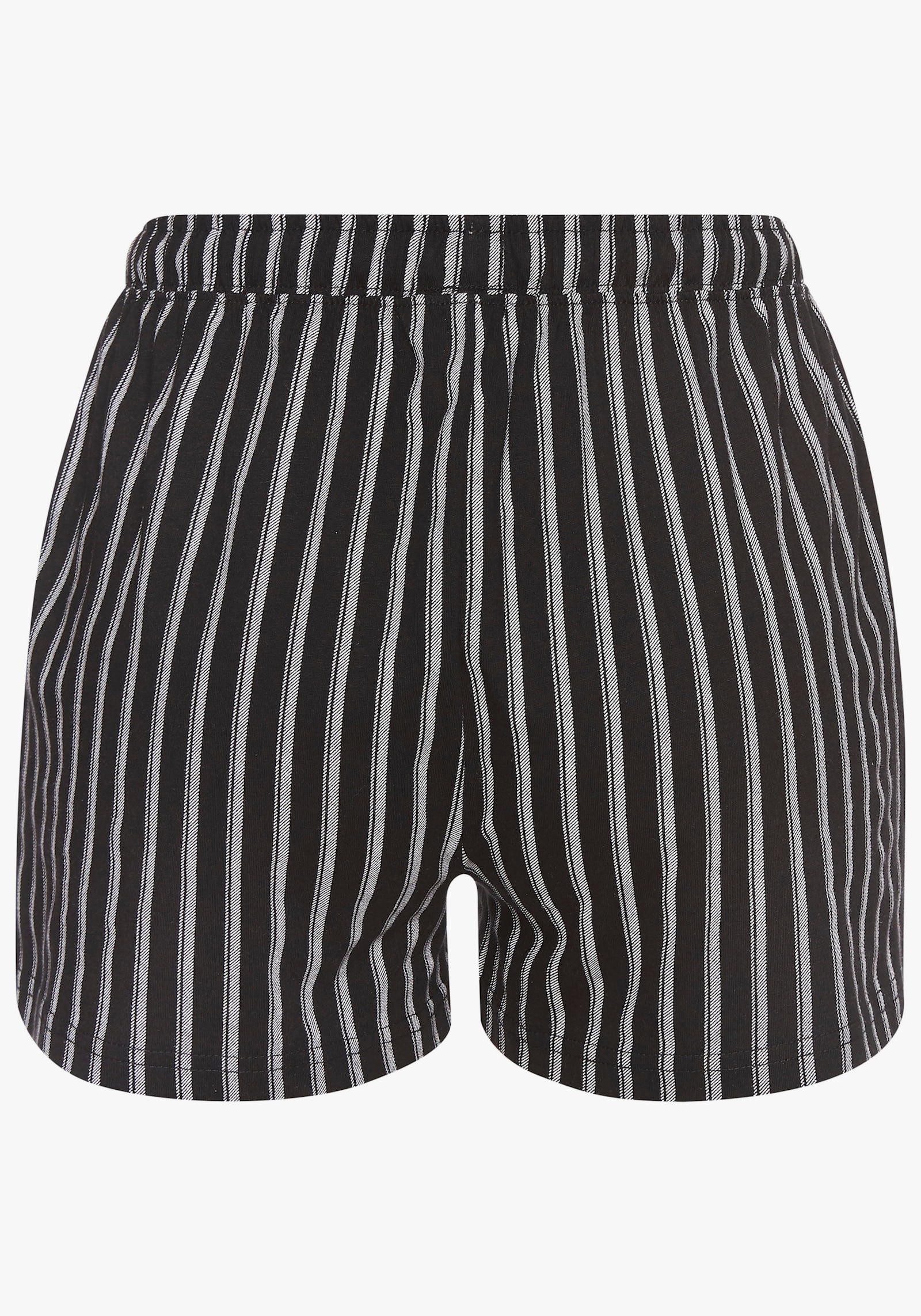 Vivance Dreams Pyjamashorts - schwarz-weiss-gemustert