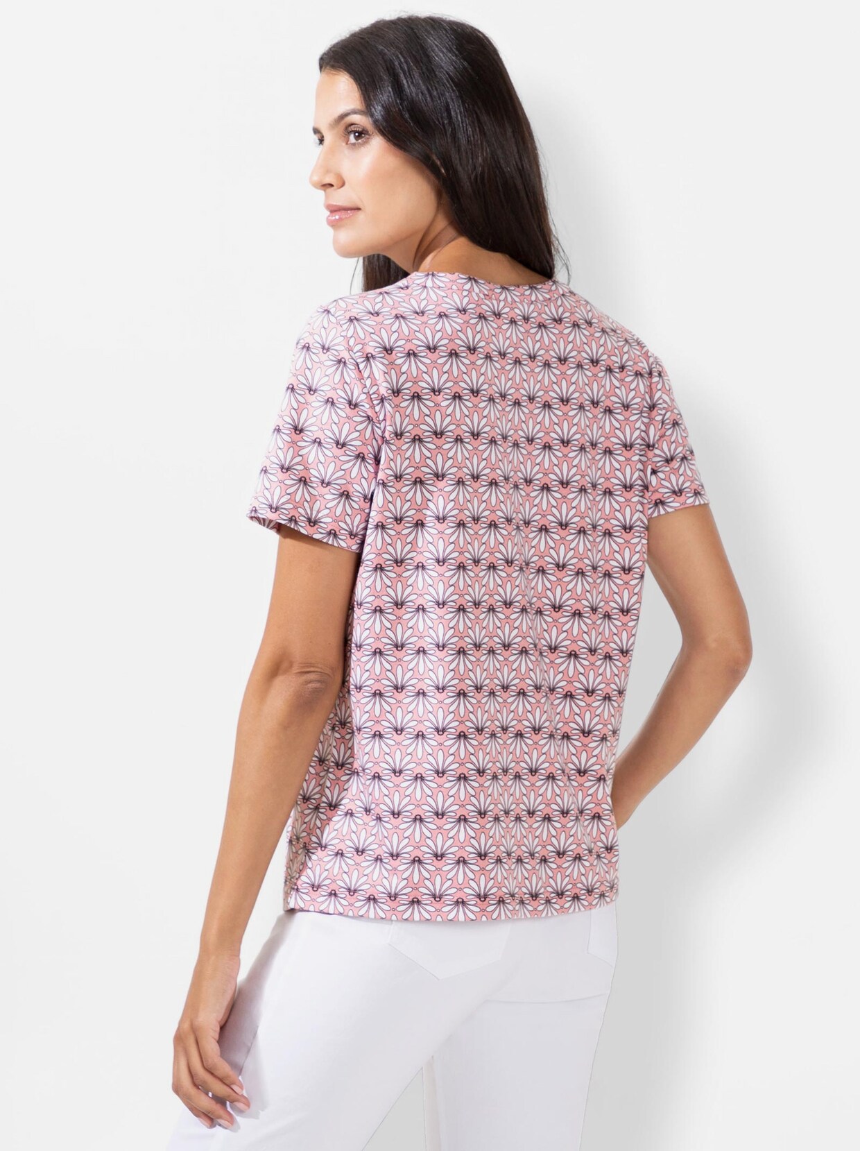 Print-Shirt - rosenquarz-bedruckt