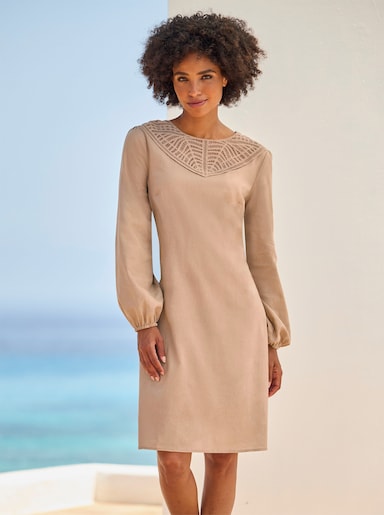 heine A-Linien-Kleid - camel