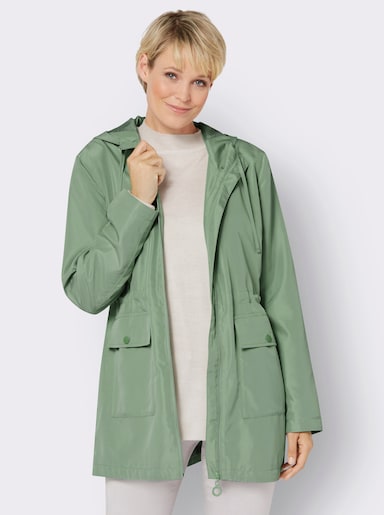 Jacke mit Tunnelzug in der Taille - eucalyptus