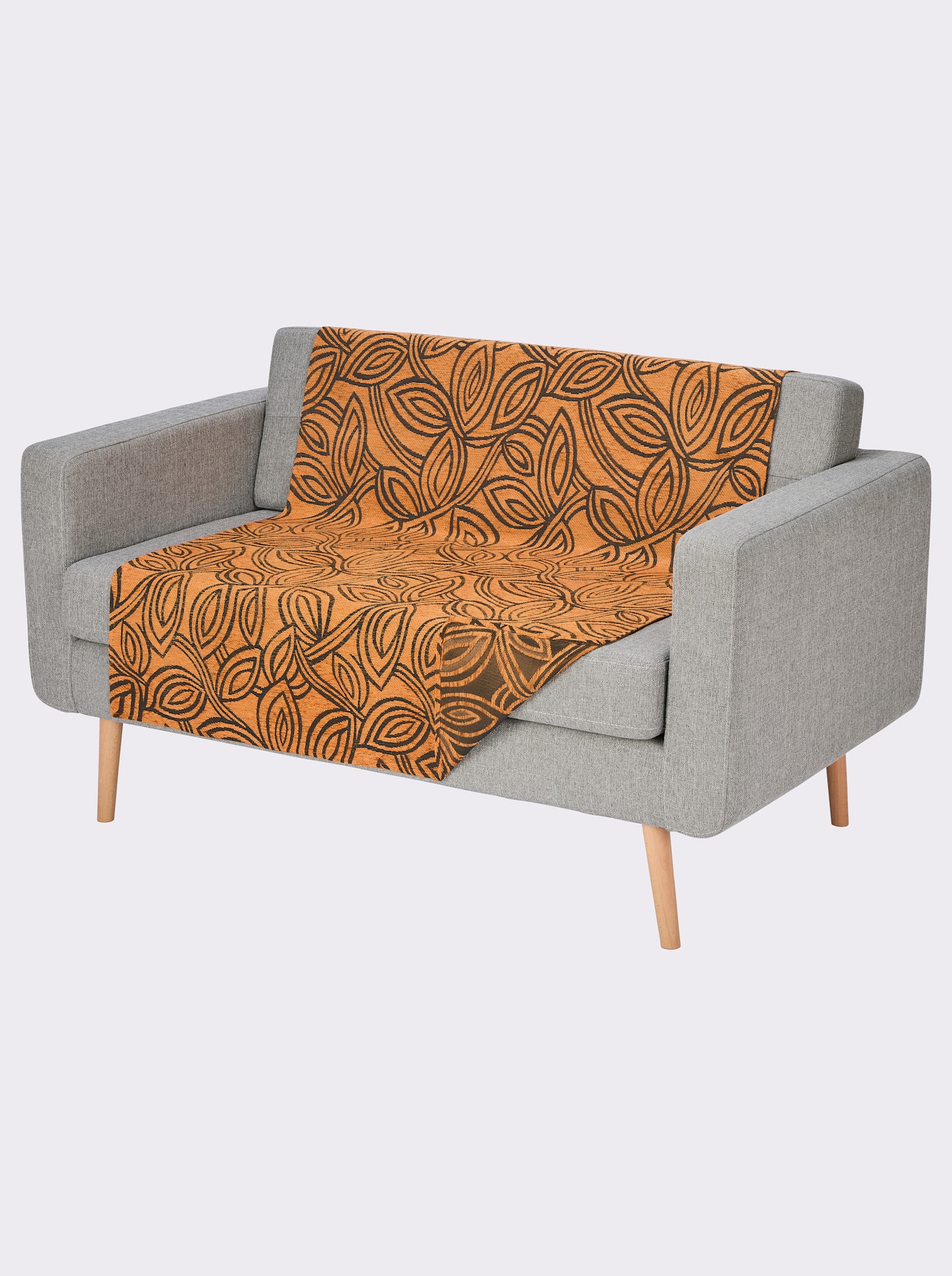 Wohnprogramm - schoko-papaya-gemustert