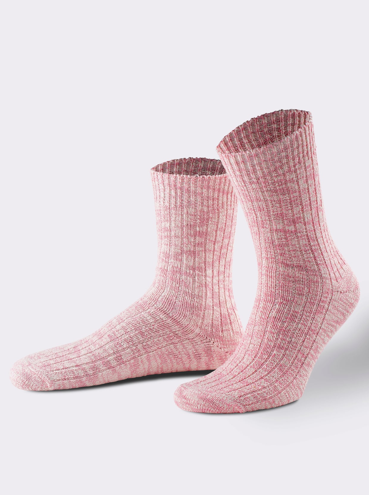wäschepur Dámské ponožky - růžová-melír