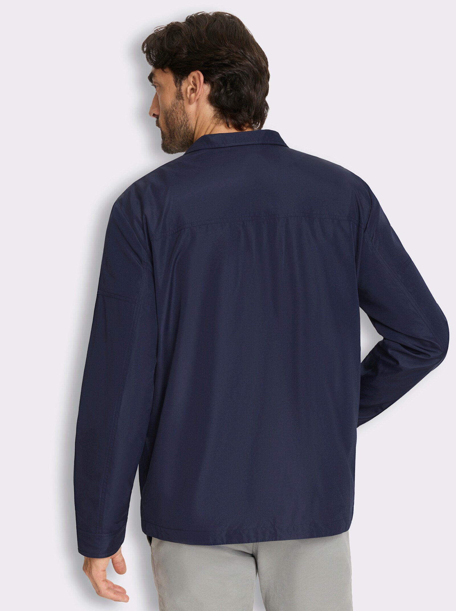Blouson mit Mesh-Futter, pflegeleicht - marine