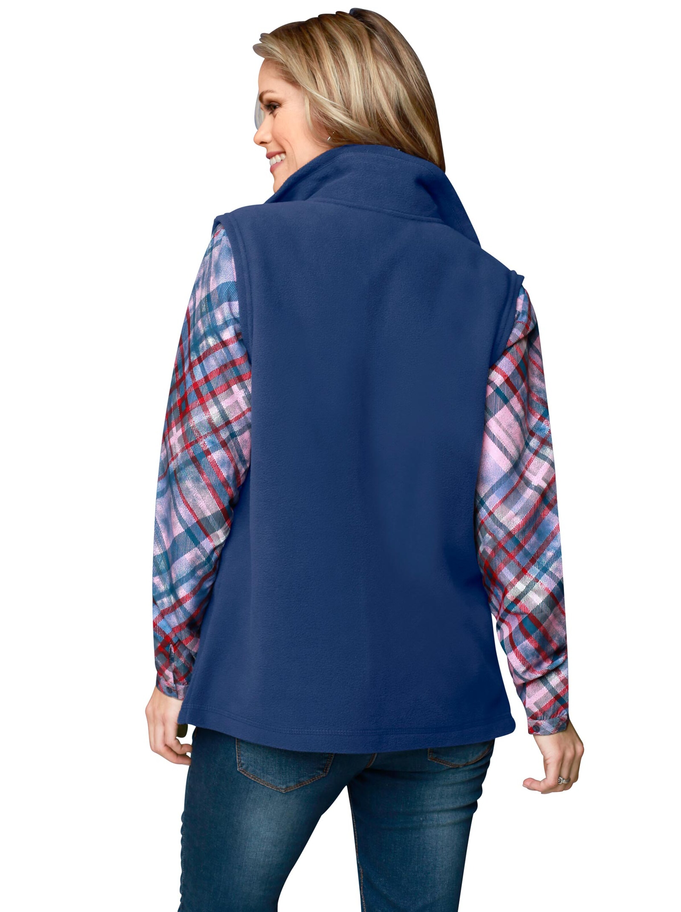 Fleece-Weste - nachtblau