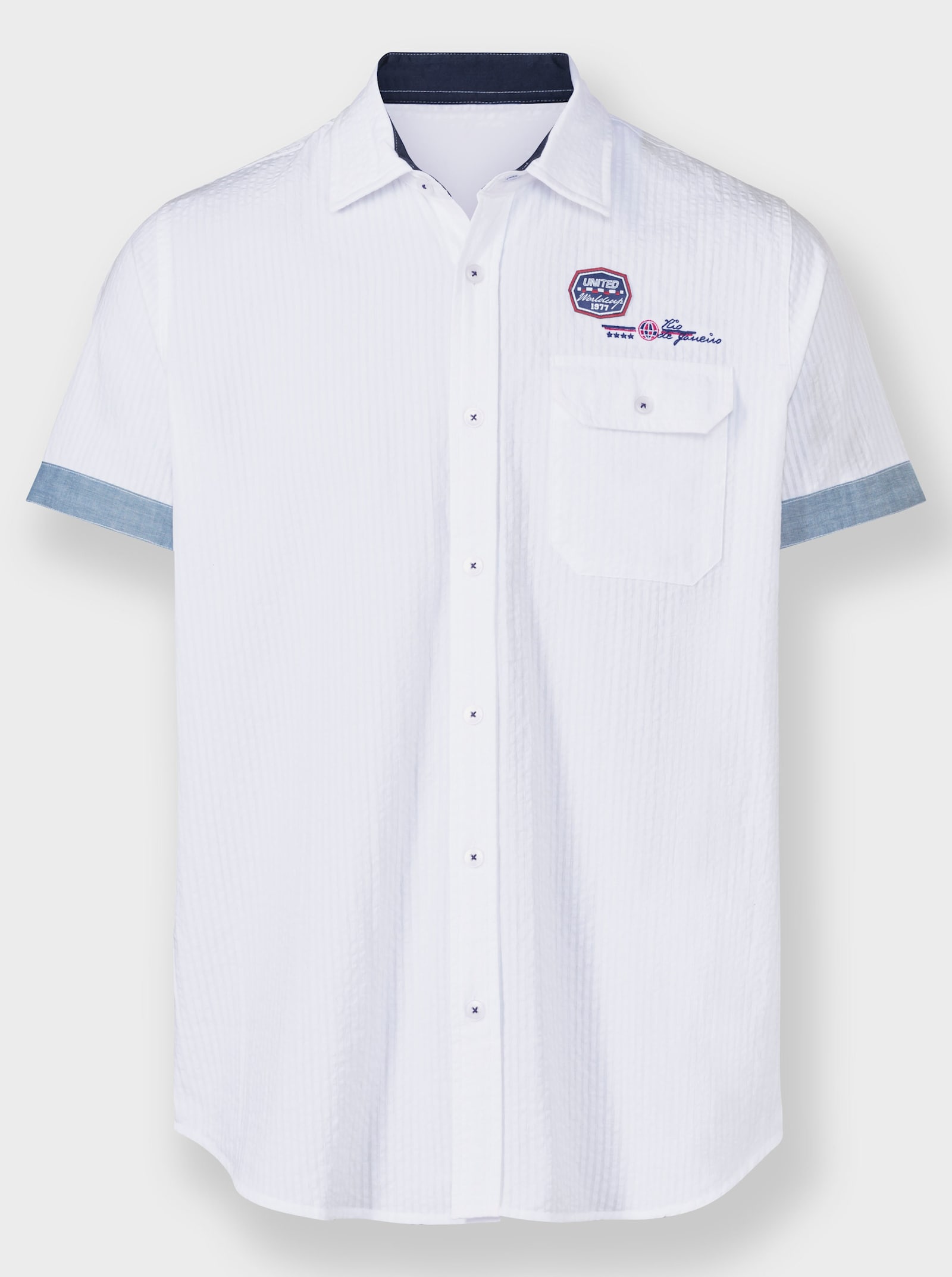 Catamaran Kurzarmhemd - weiß