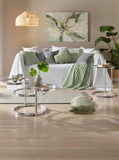 heine home Plaid - lindgrün