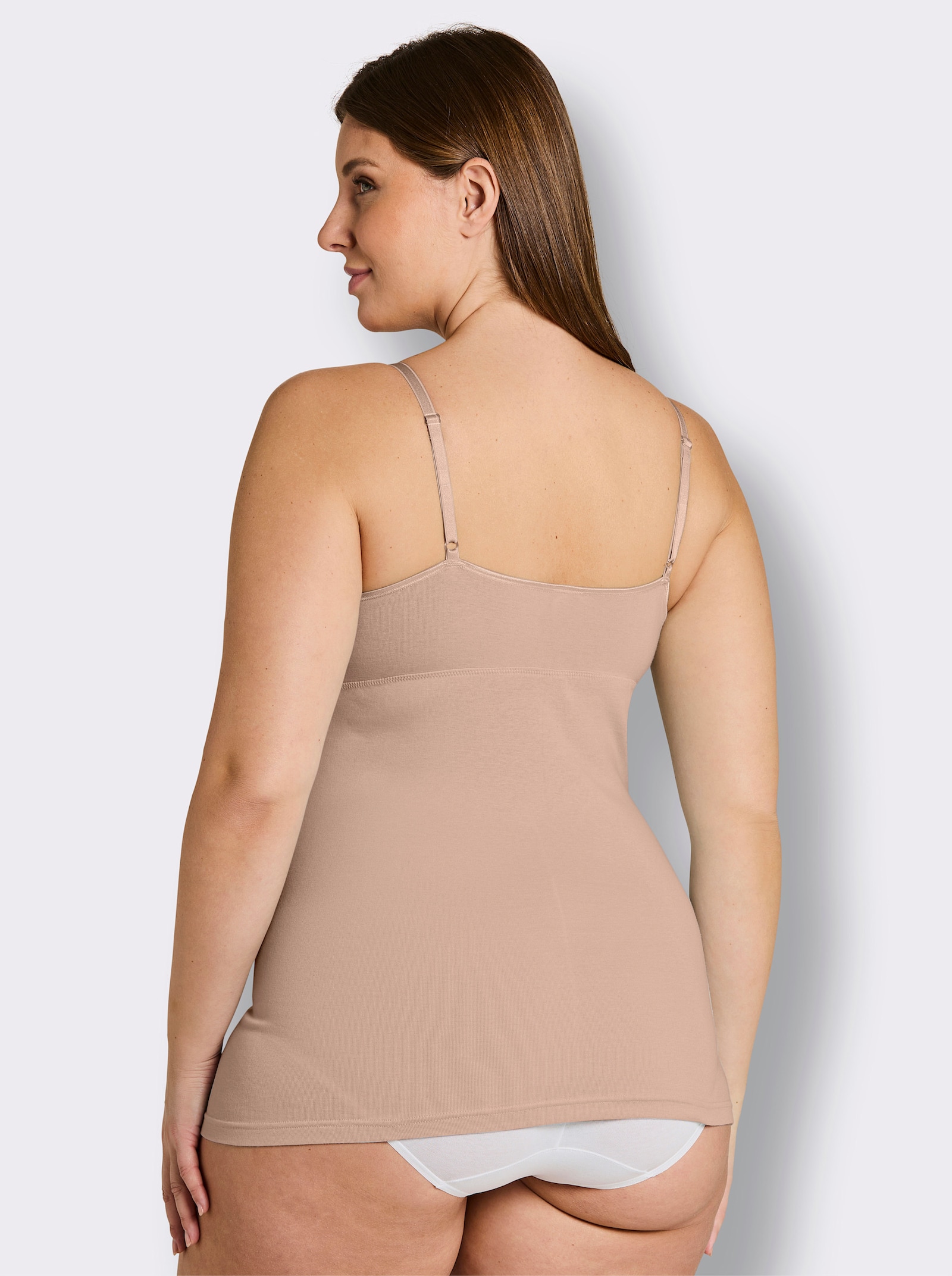 wäschepur BH-Hemd mit doppelt gemoldeten Cups - camel