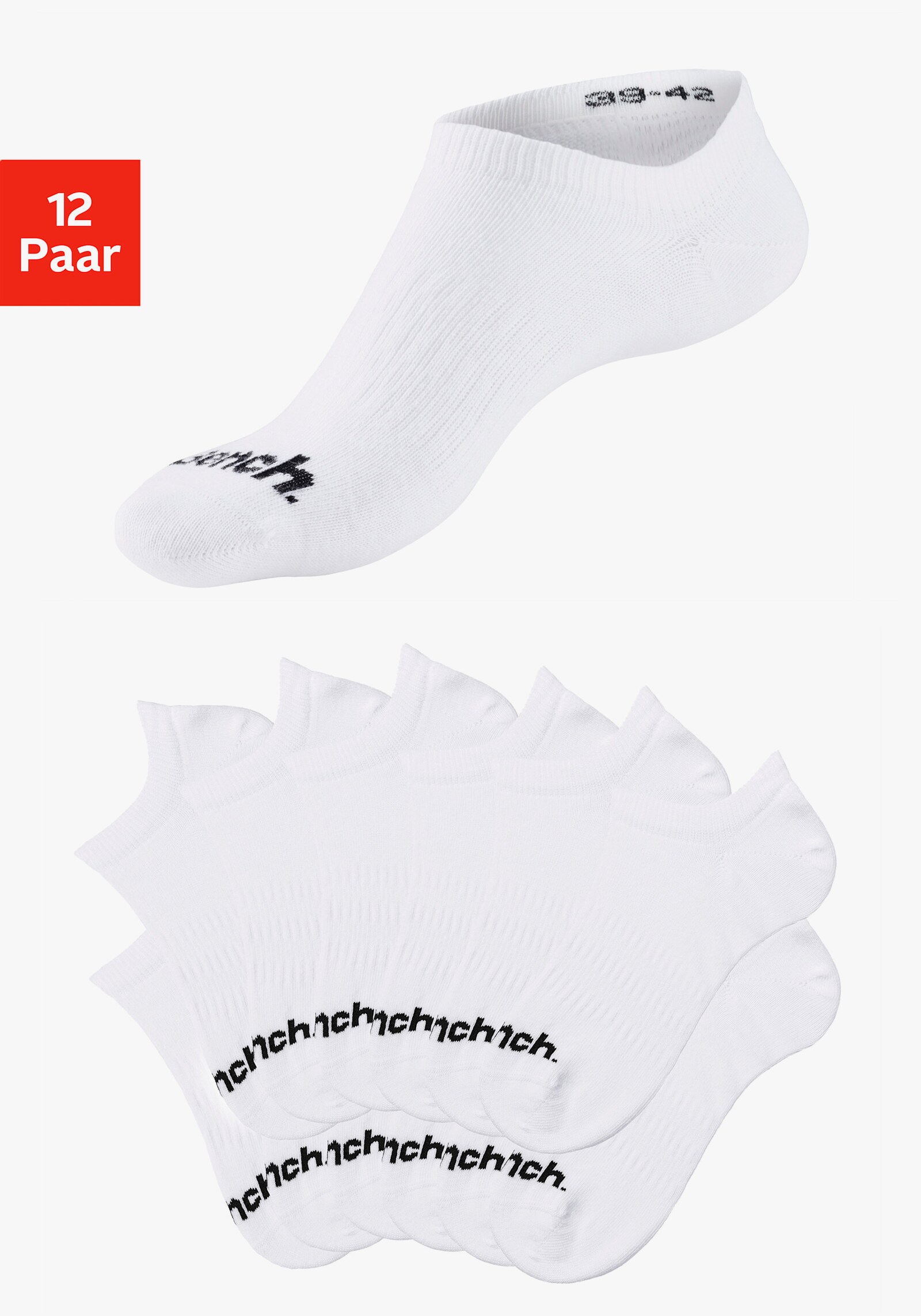 Bench. Sportsocken - 12x weiß
