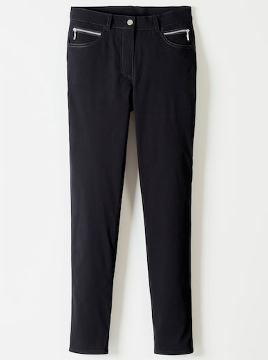 Stehmann Comfort line Stretch-Hose mit Zier-Taschen vorne - schwarz