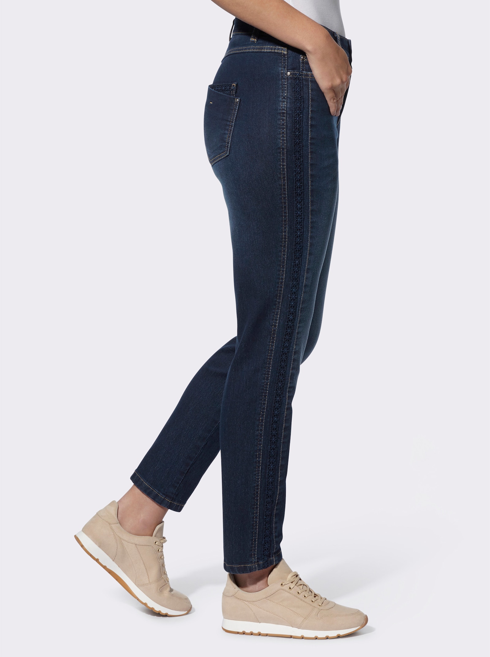 heine Jean style boyfriend - bleu foncé